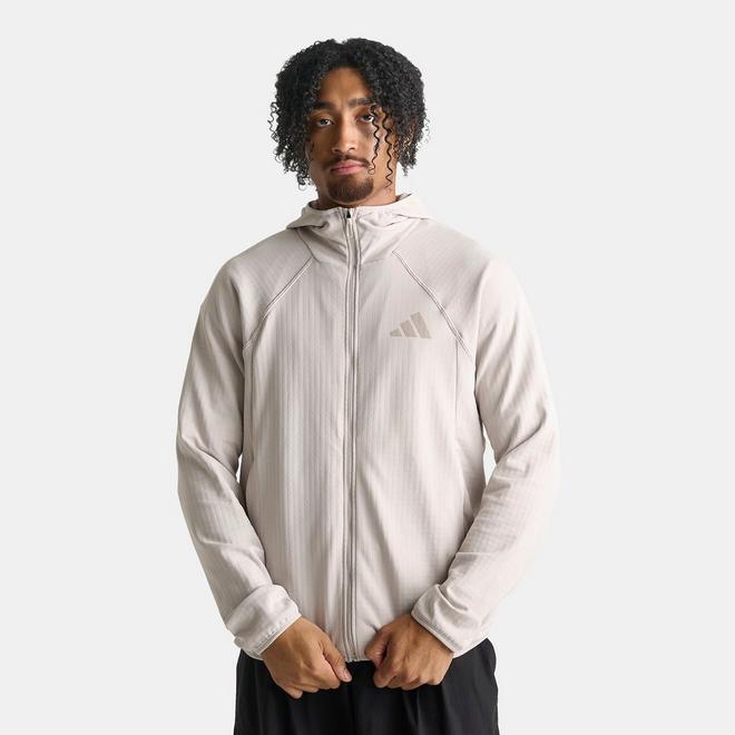 Men's adidas TERREX Xperior Climawarm+ Ventknit Fleece Full-Zip Hooded Jacket