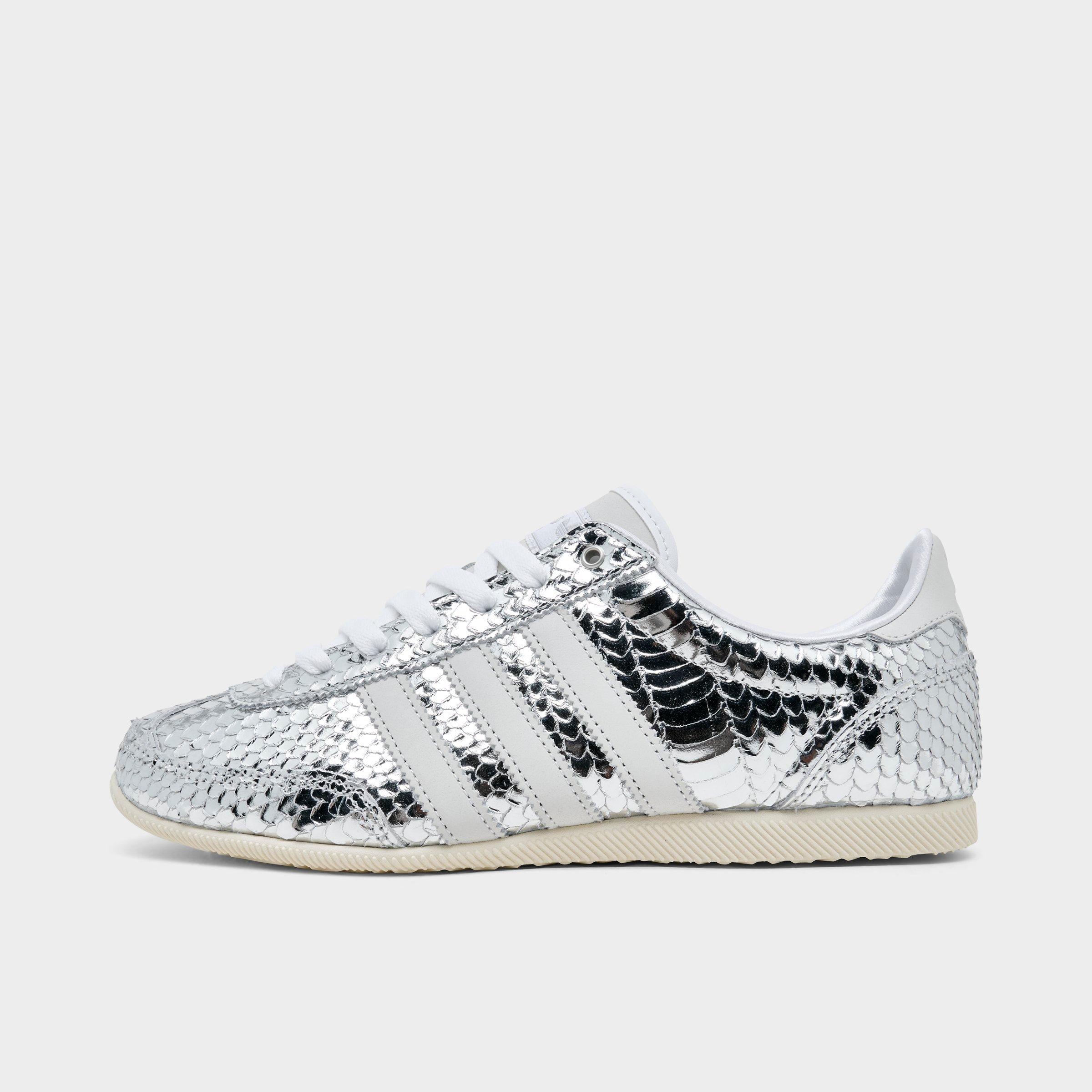 adidas Women's Originals Japan Croc Casual Shoes in Silver Metallic/Silver Metallic/White Size: 9.0