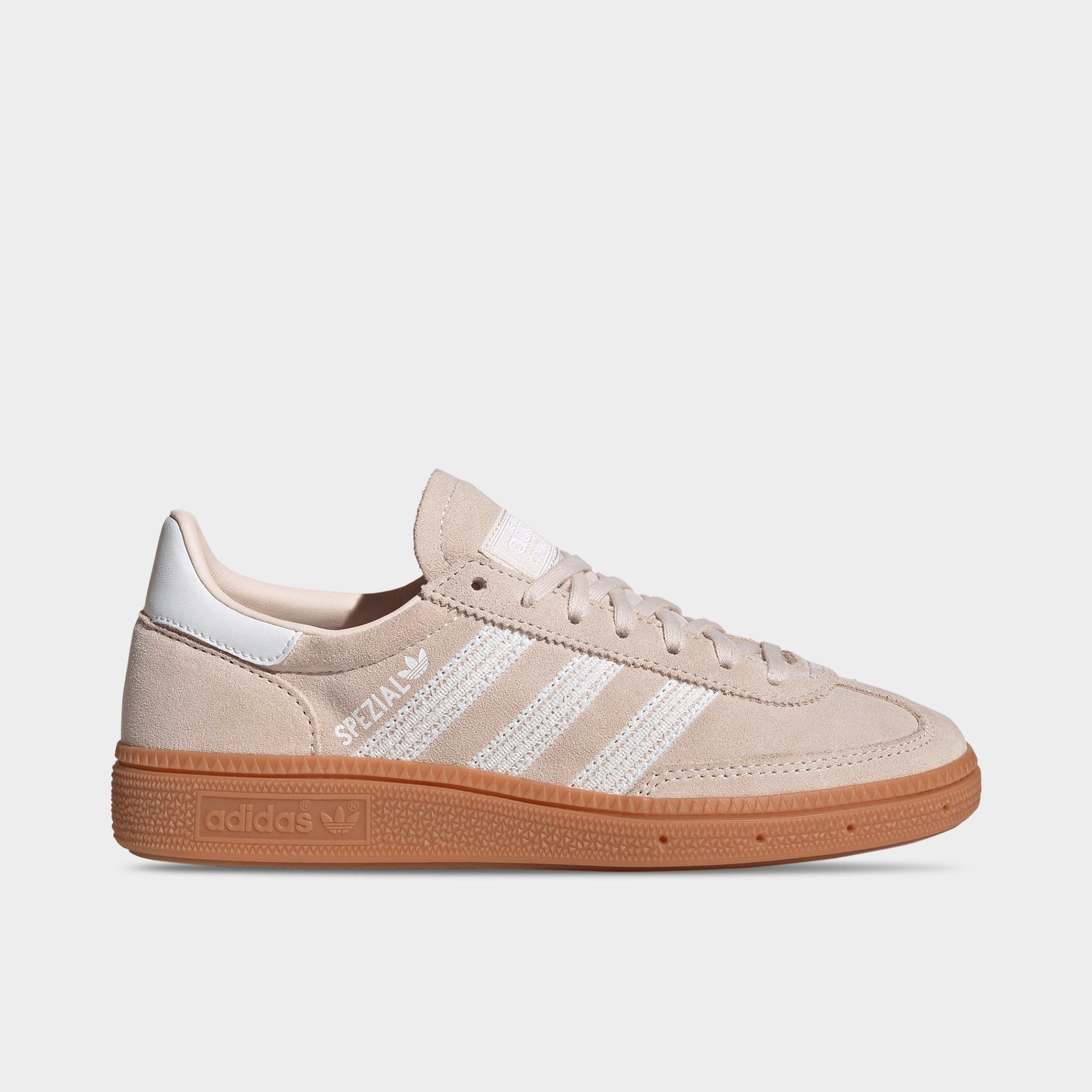 adidas Big Kids Originals Handball Spezial Casual Shoes in Wonder Quartz/White/Gum Size: 5.5
