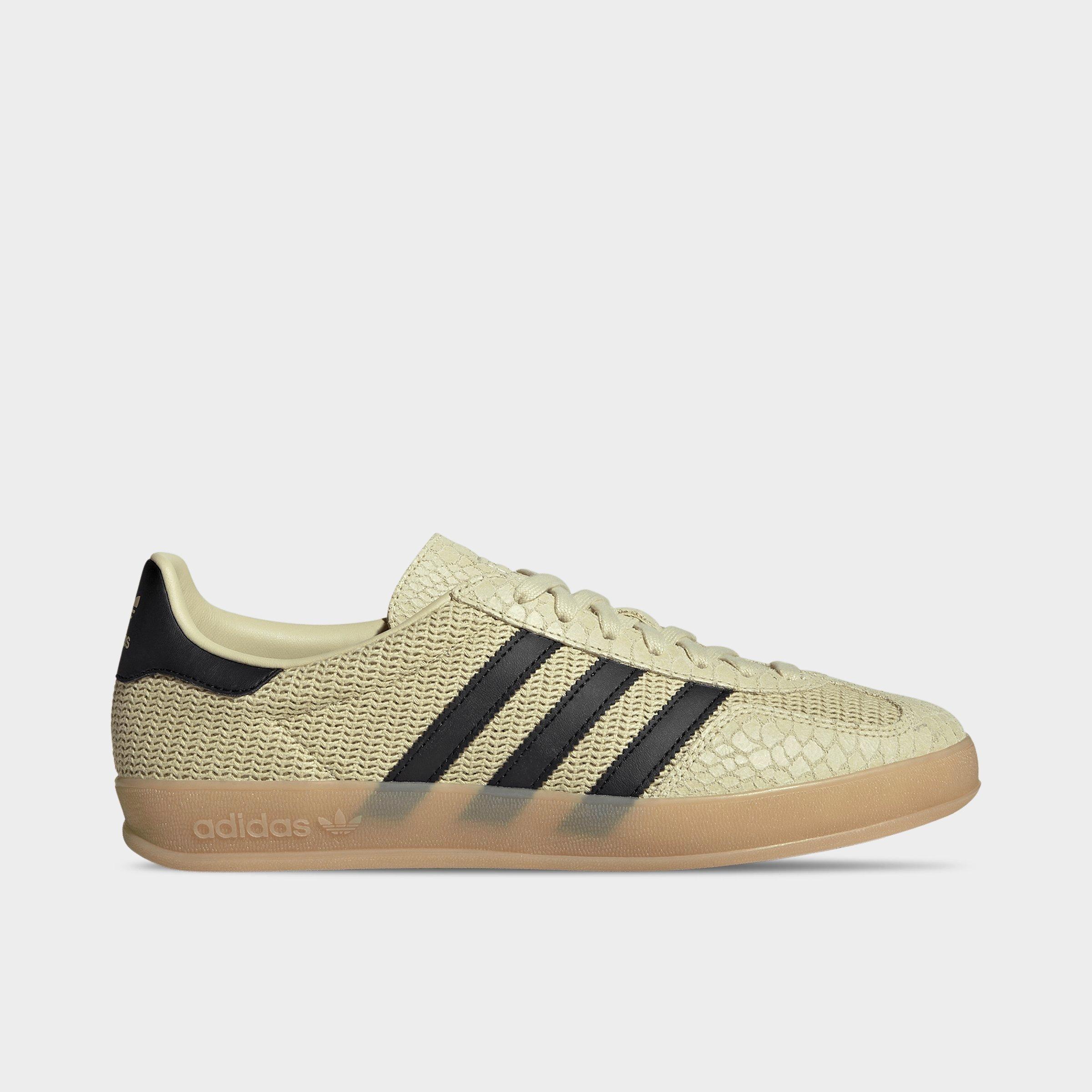 adidas Men's Originals Gazelle Indoor SE Animal Mesh Casual Shoes in Dual Yellow/Core Black/Gum Size: 11.0