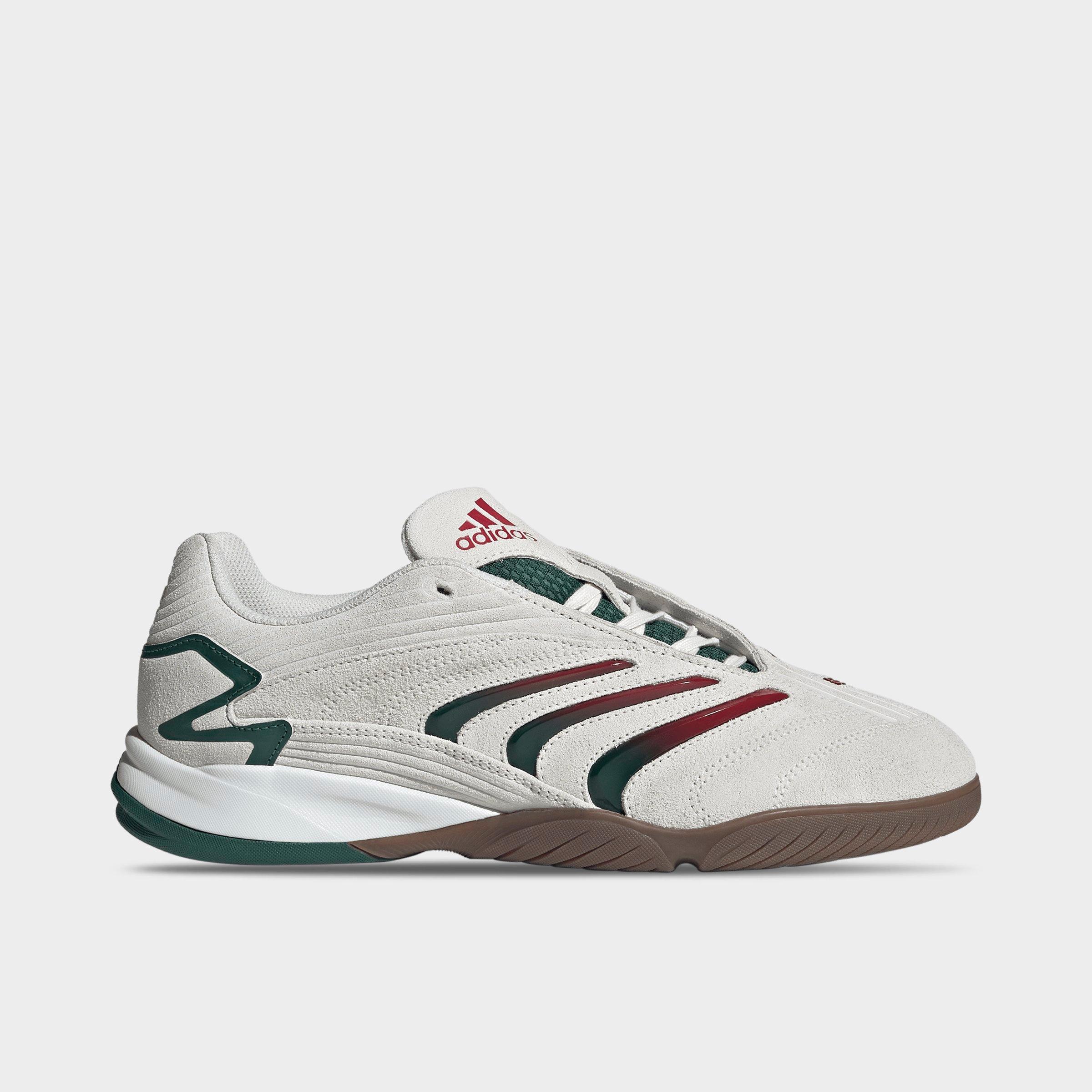 adidas Men's Predator Sala Casual Shoes in Core White/Collegiate Green/Cloud White Size: 10.5