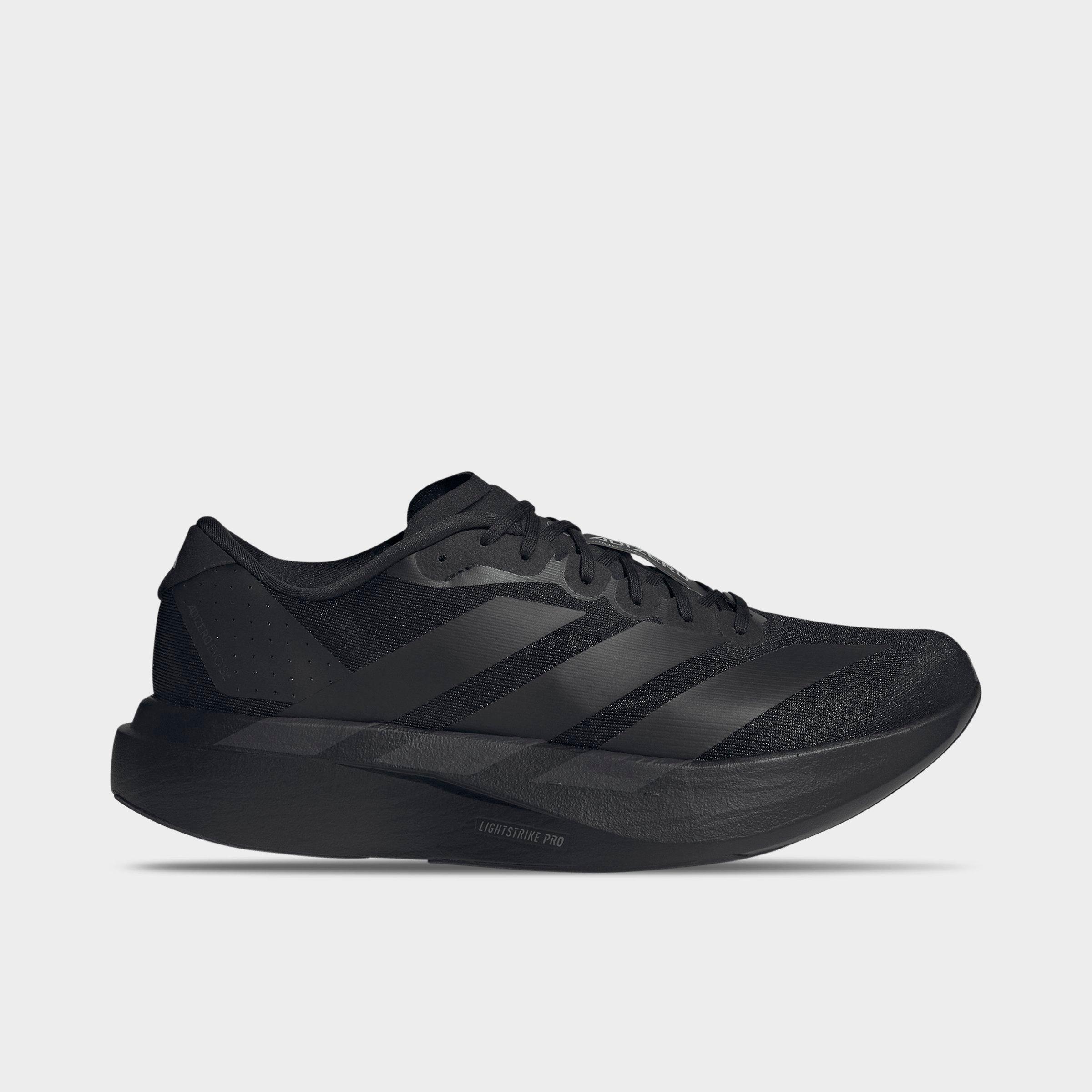 adidas Men's Adizero EVO SL Running Shoes in Core Black/Core Black/Iron Metallic Size: 8.5