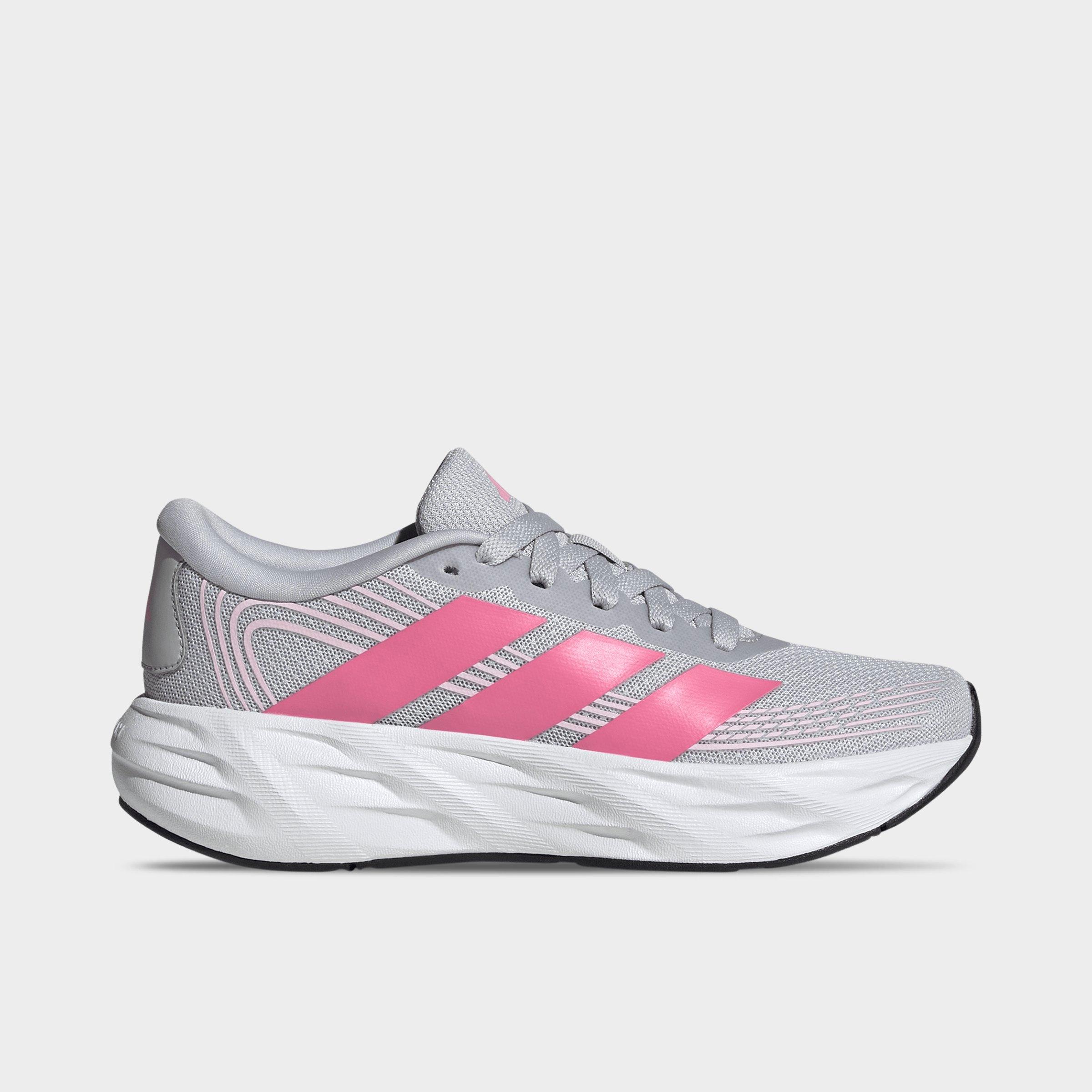 adidas Girls' Big Kids Galaxy 8 Running Shoes in Light Solid Grey/Pink Fusion/Clear Pink Size: 5.5