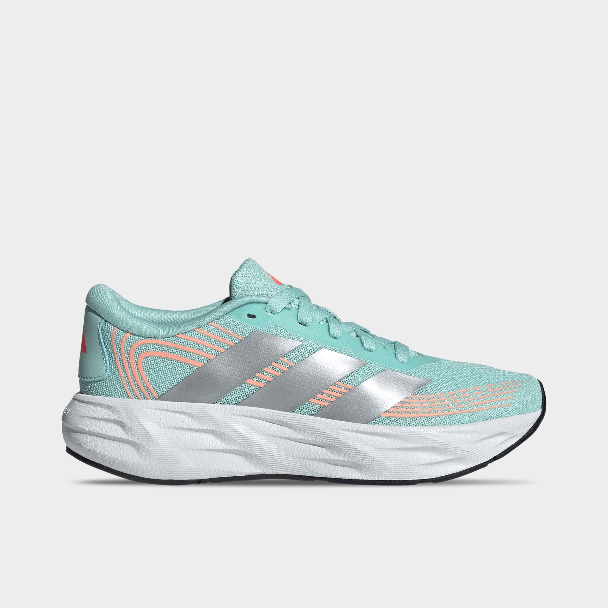 adidas Big Kids Galaxy 8 Running Shoes in Semi Flash Aqua/Tech Grey Metallic/Frozen Turbo Size: 6.0