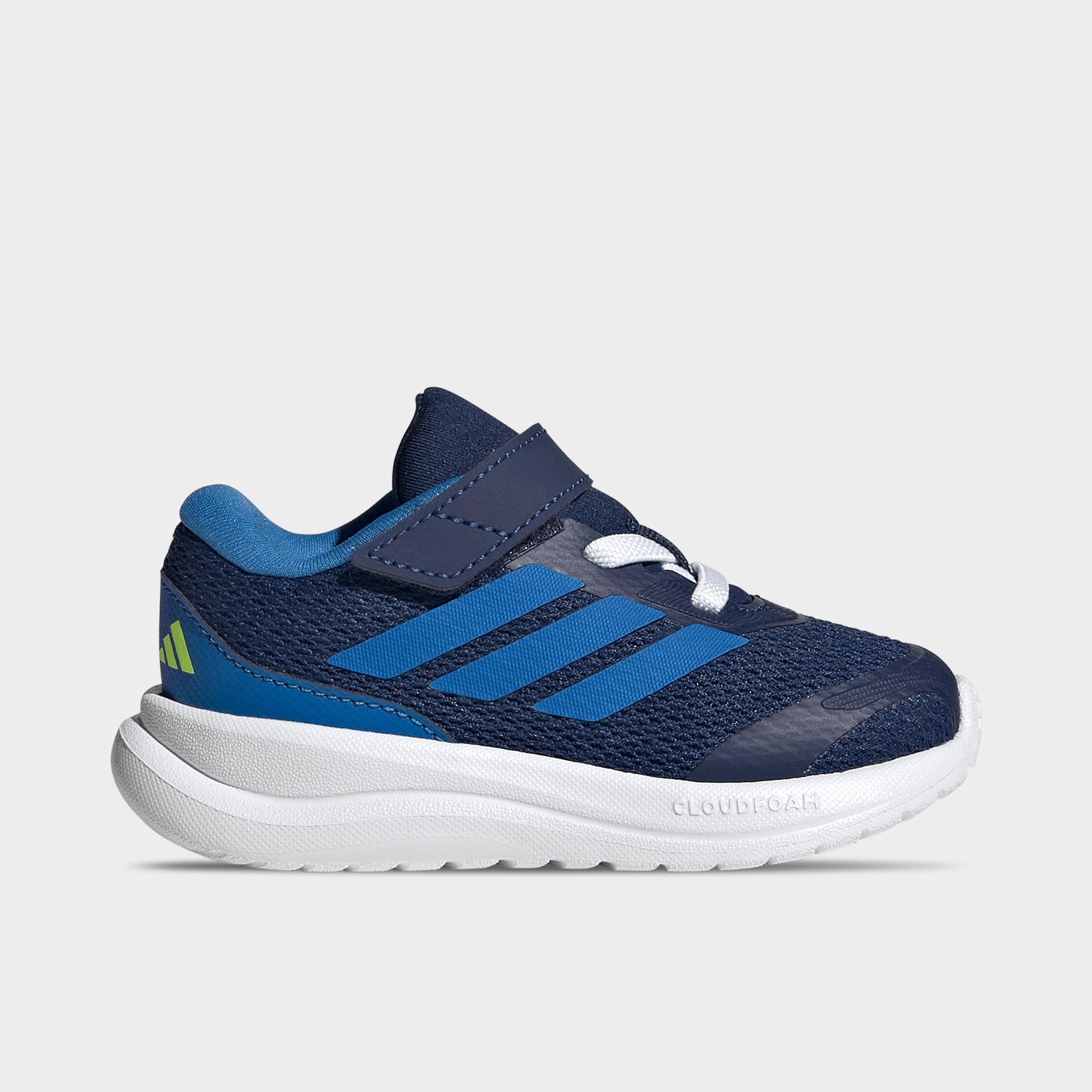 adidas Kids Toddler Runfalcon 6 Hook-And-Loop Stretch Lace Casual Shoes in Dark Blue/Bright Royal/Lucid Lemon Size: 7.0