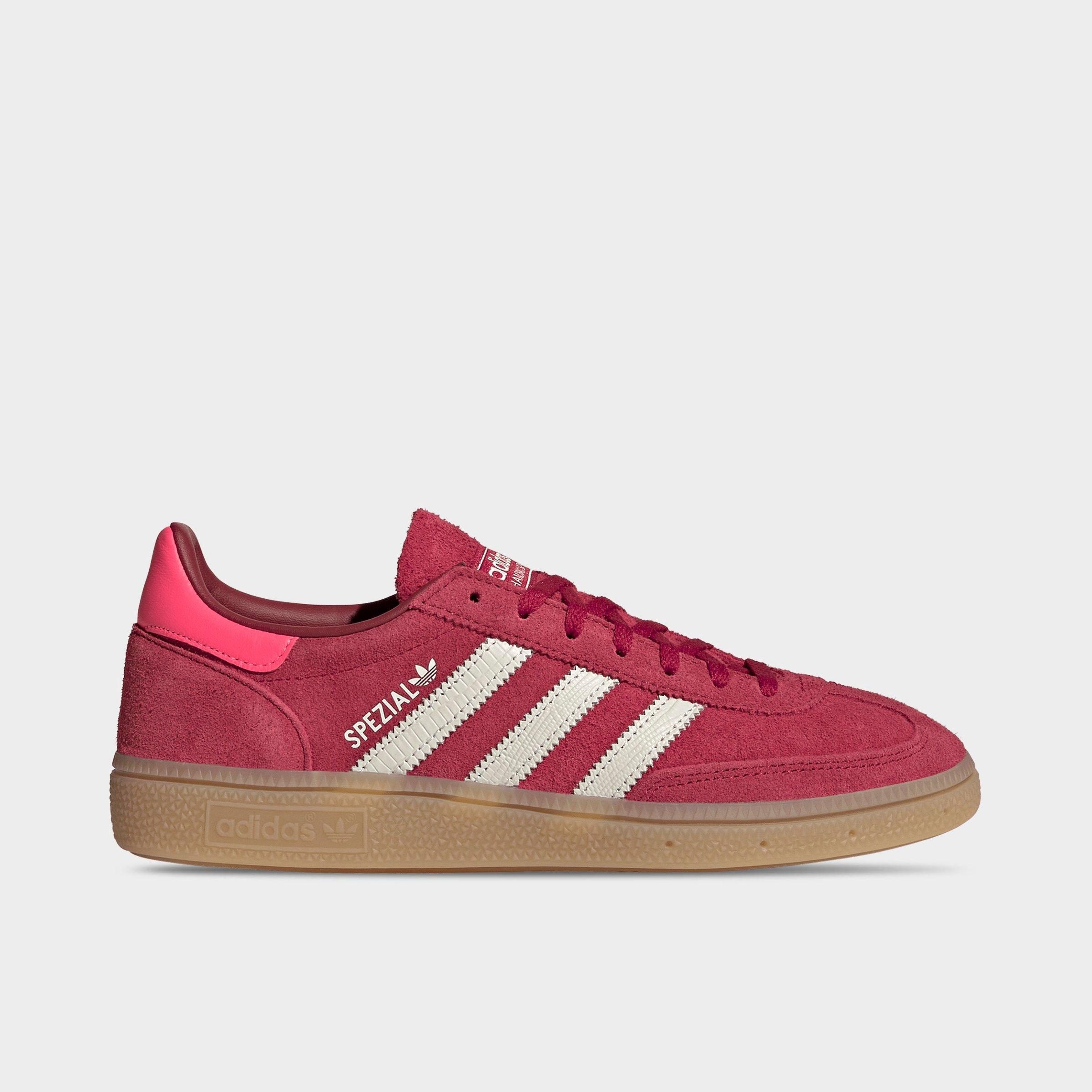 adidas Women's Originals Handball Spezial Casual Shoes in Team Victory Red/Off White/Solar Turbo Size: 8.5