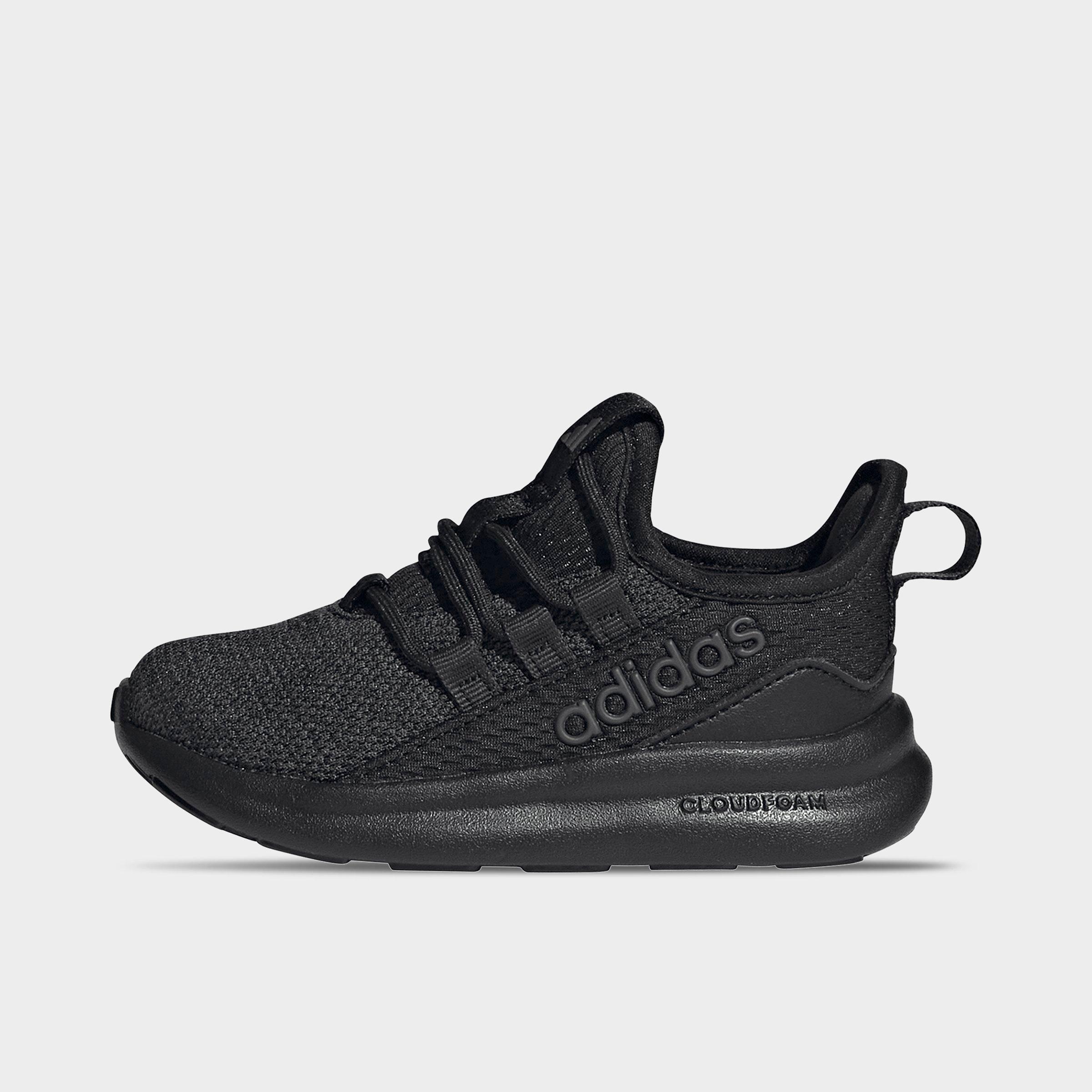 adidas Kids Toddler Lite Racer Adapt 8.0 Stretch Lace Casual Shoes in Core Black/Carbon Size: 4.0