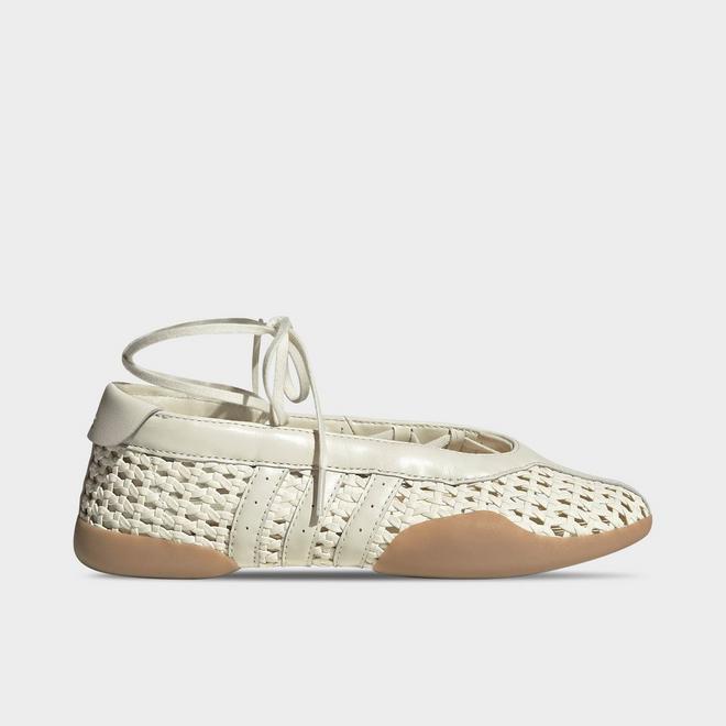 Women's adidas Originals Taekwondo Mei Woven Leather Ballet Casual Shoes