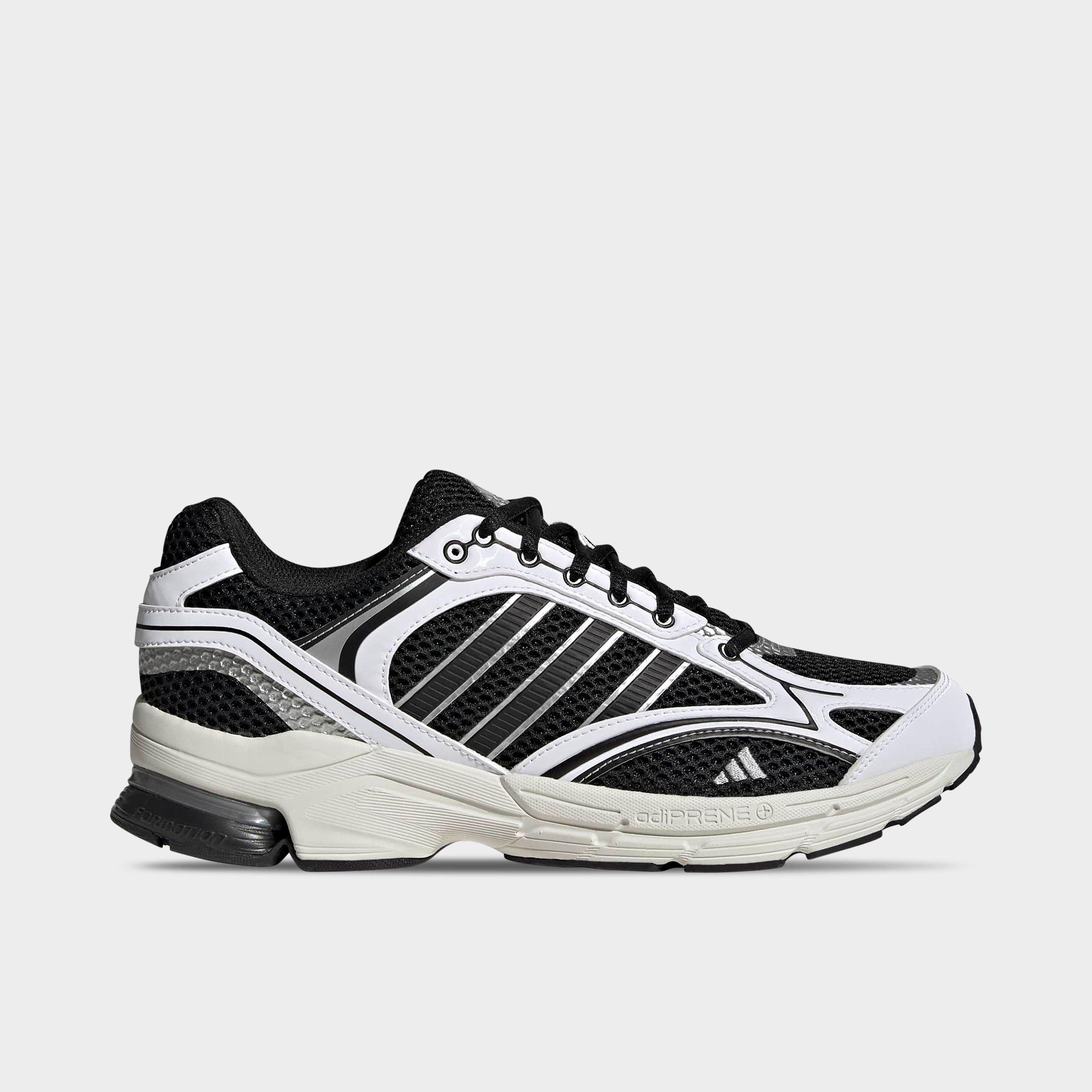 adidas Men's Spiritain 2000 Casual Shoes in Cloud White/Core Black/Matte Silver Size: 9.0
