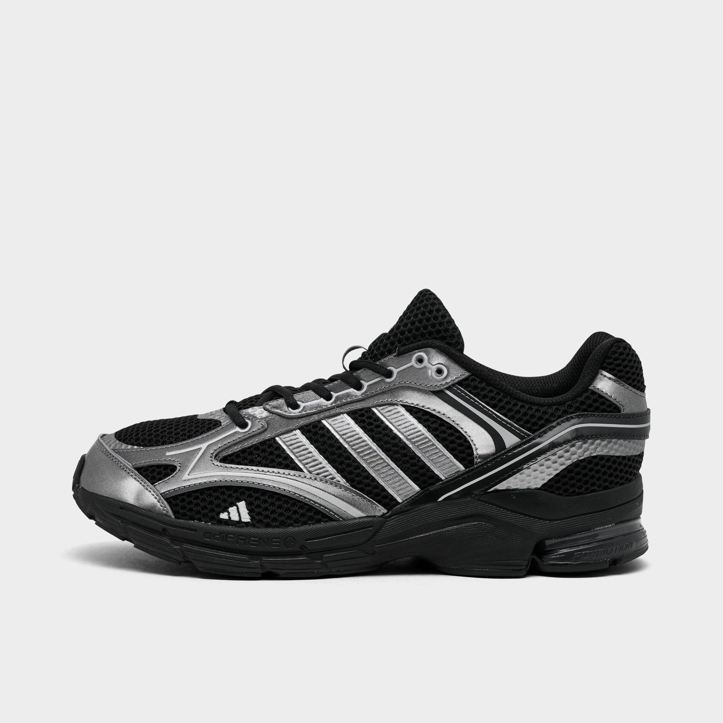 adidas Men's Spiritain 2000 Casual Shoes in Core Black/Iron Metallic/Matte Silver Size: 9.0