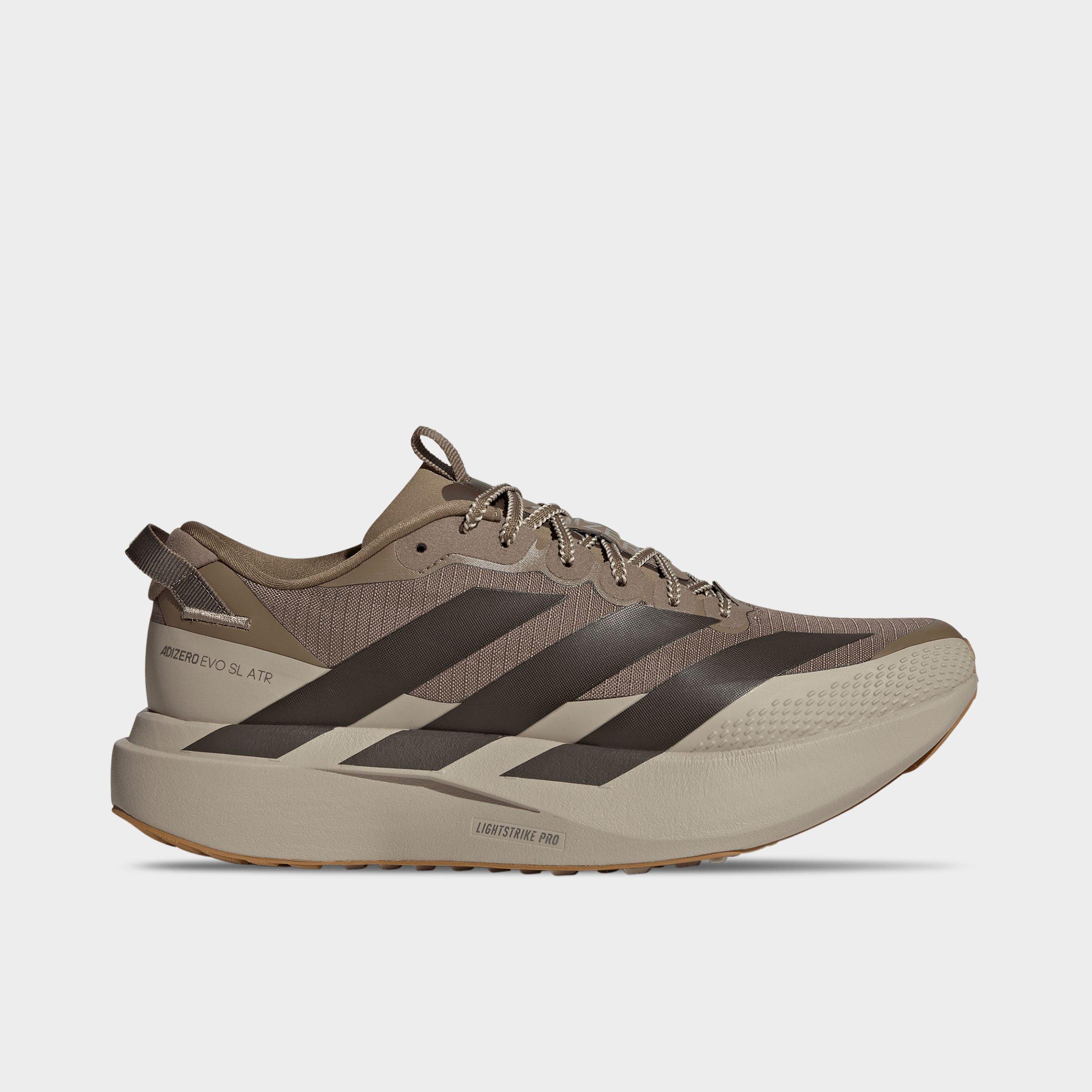 adidas Men's Adizero EVO SL ATR Running Shoes in Khaki/Shadow Olive/Khaki Size: 8.5