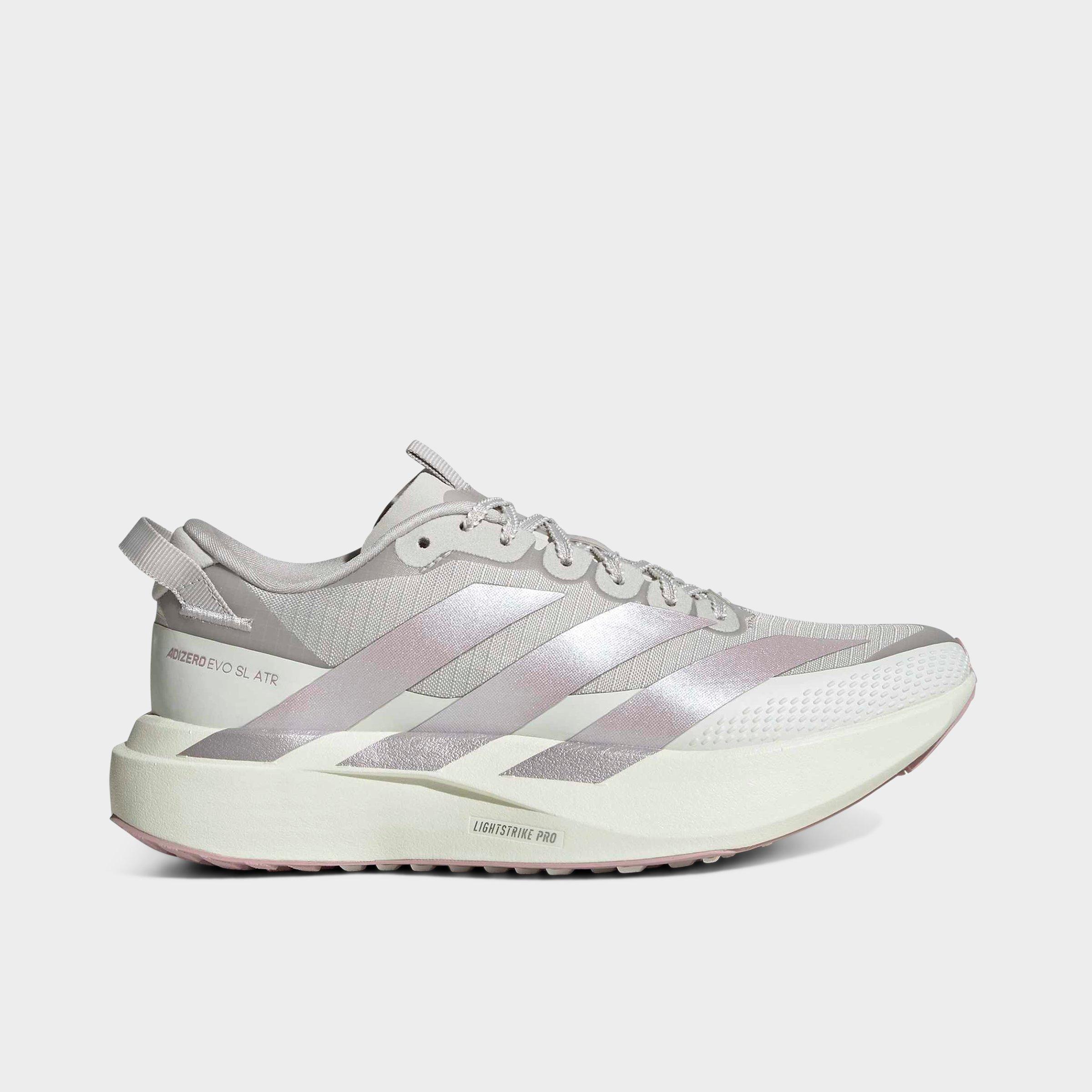 adidas Women's Adizero EVO SL ATR Trail Running Shoes in Grey One/Ice Purple/White Tint Size: 5.5