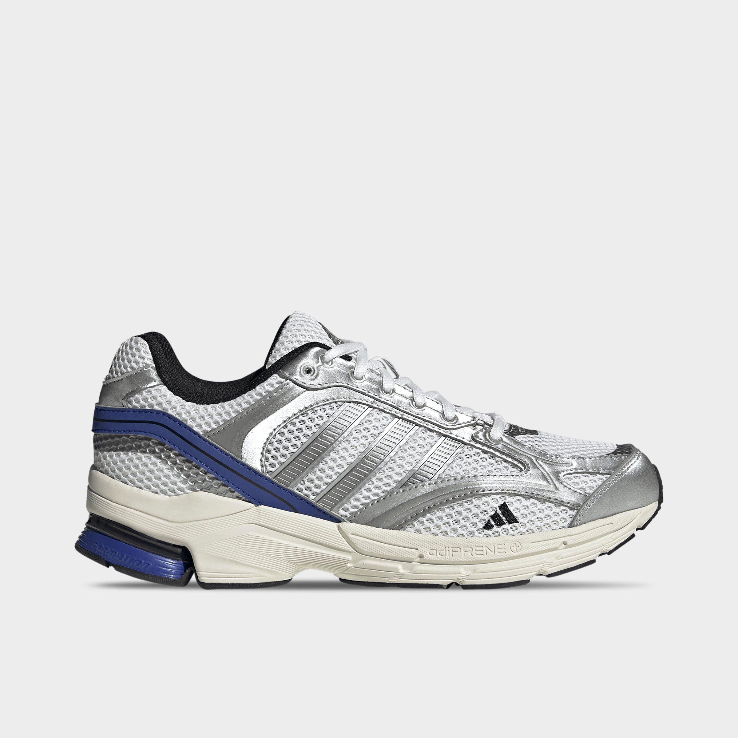 adidas Men's Spiritain 2000 Casual Shoes in Cloud White/Iron Metallic/Semi Lucid Blue Size: 8.0