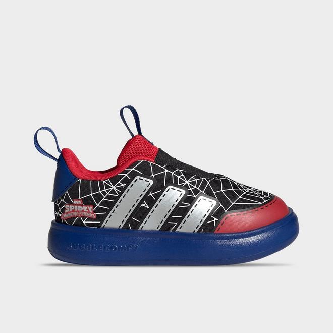 Kids' Toddler adidas x Marvel Spider-Man Bubblecomic Laceless Casual Shoes