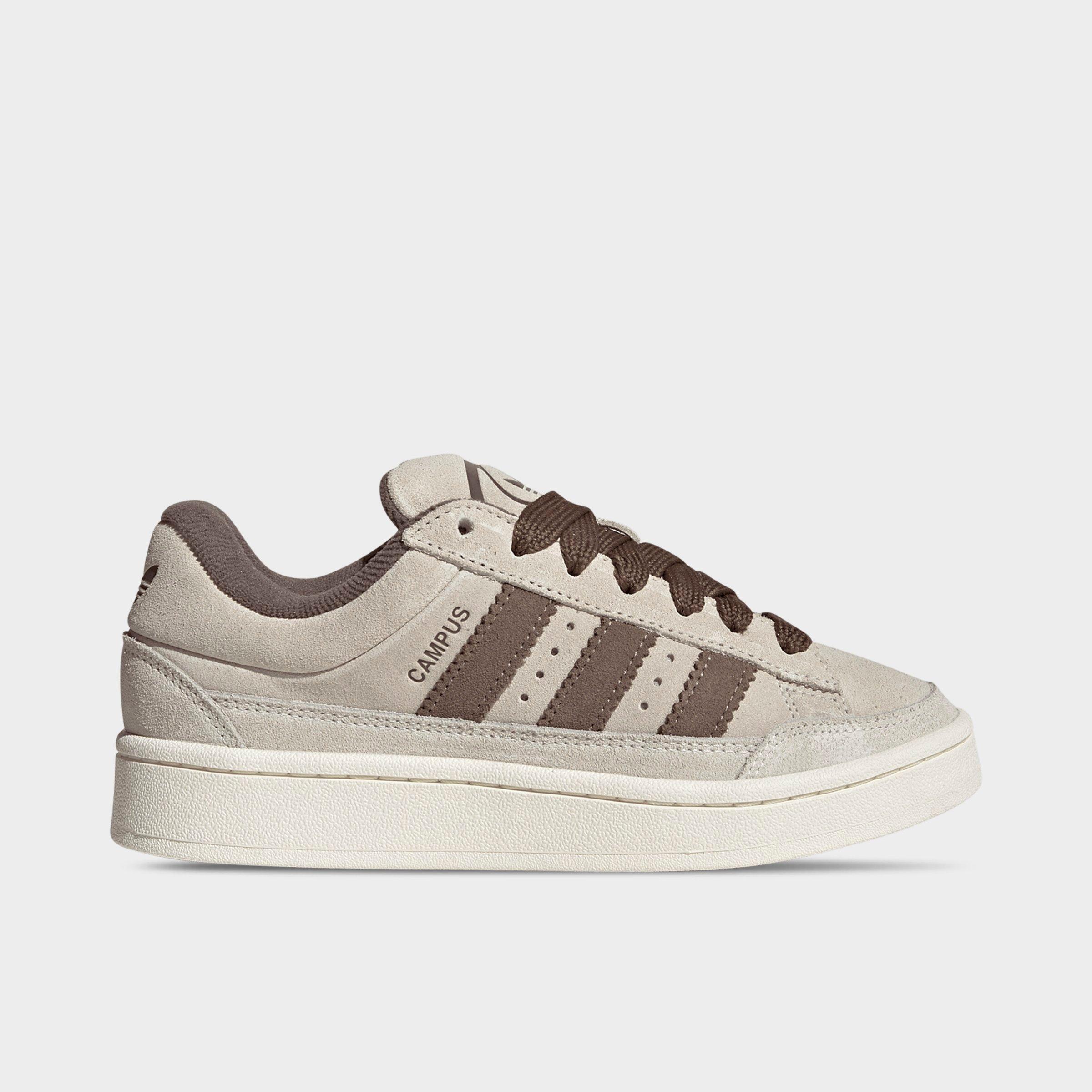 adidas Big Kids Originals Campus ST Casual Shoes in Wonder White/Off White/Earth Strata Size: 3.5