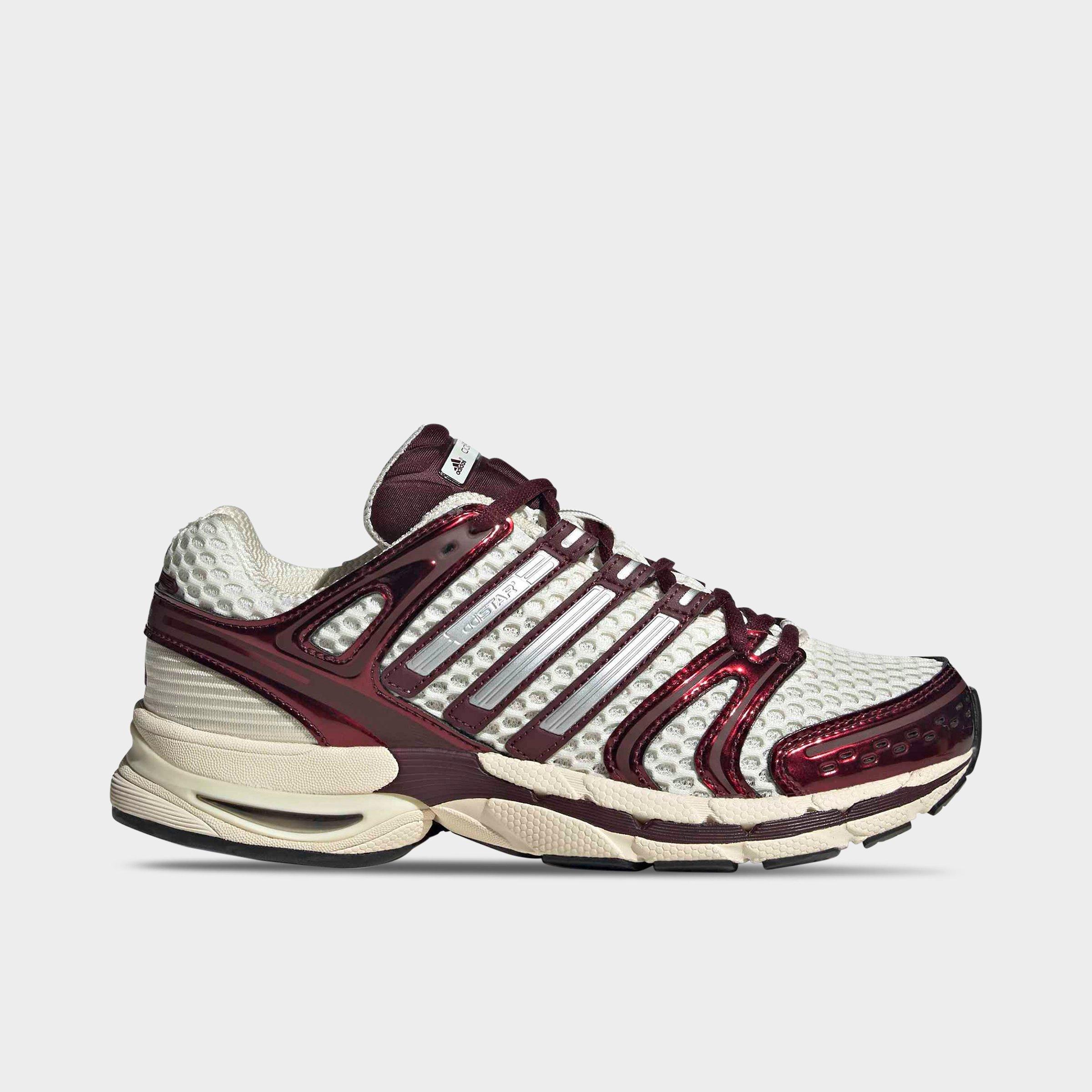 adidas Women's Adistar Control 5 Casual Shoes in Cream White/Silver Metallic/Maroon Size: 11.5