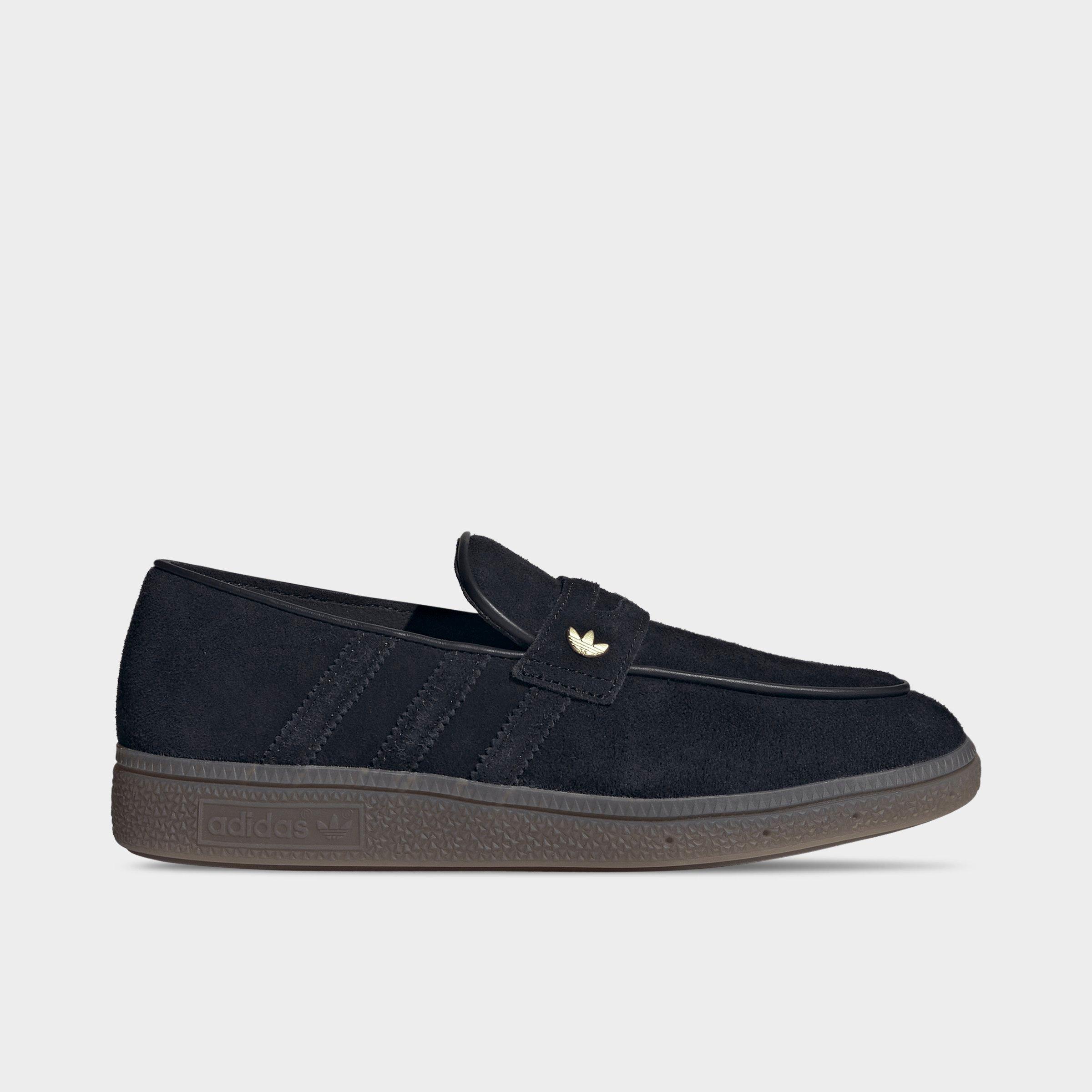 adidas Women's Originals Handball Spezial Loafer Casual Shoes in Core Black/Core Black/Gum Size: 12.0
