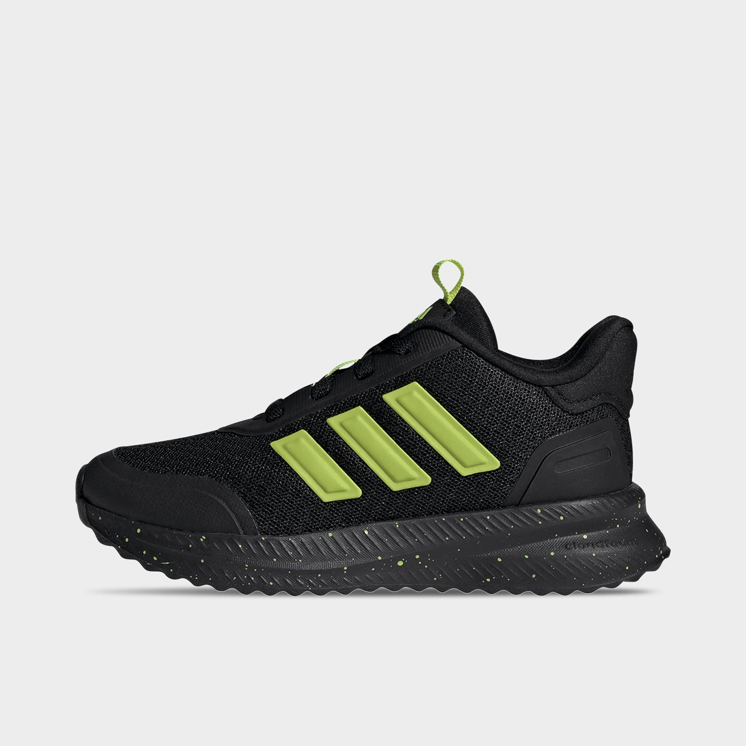 adidas Big Kids X_PLR Path Casual Shoes in Core Black/Solar Slime/Solar Slime Size: 5.0