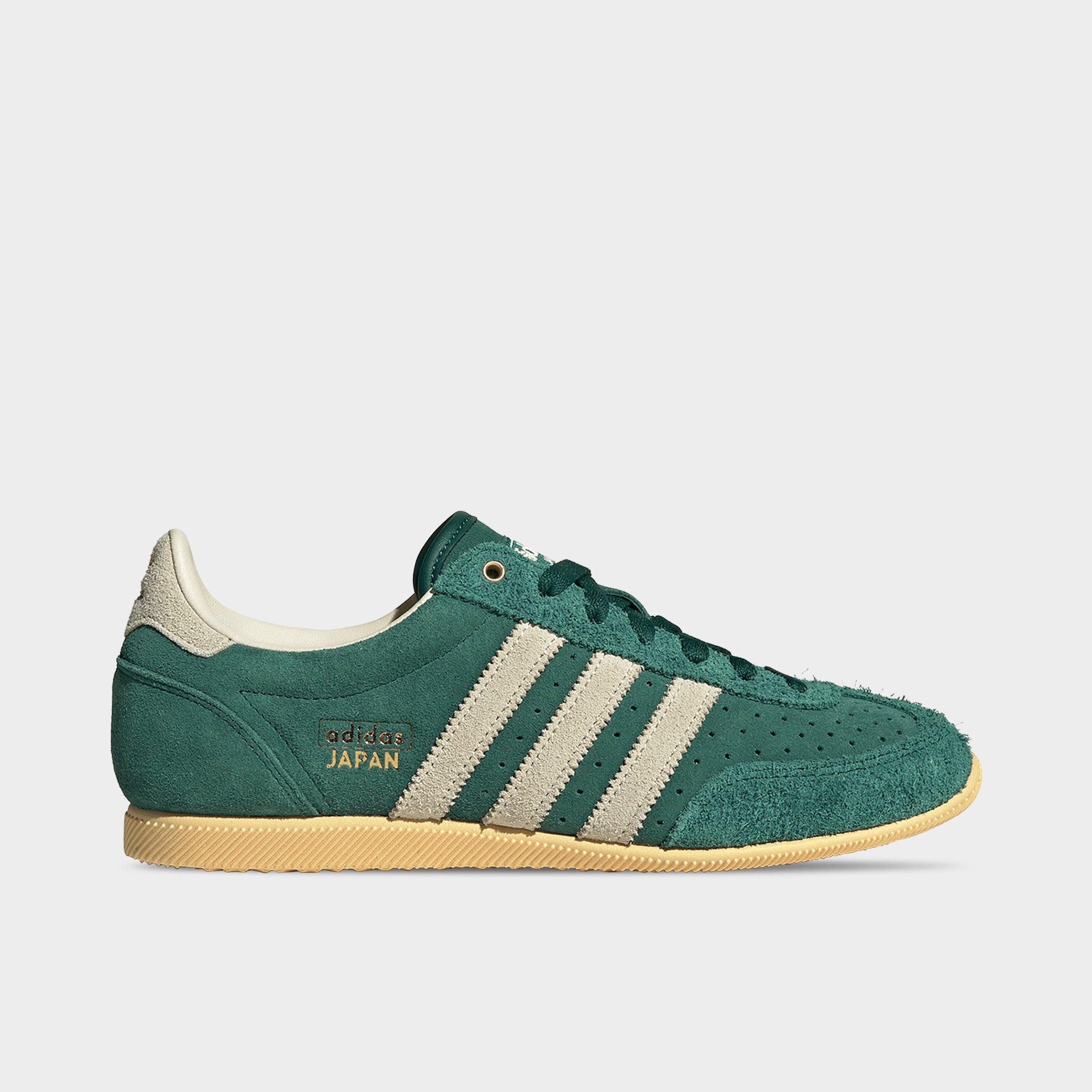 adidas Women's Originals Japan Casual Shoes in Collegiate Green/Warm Vanilla/Gold Metallic Size: 11.0