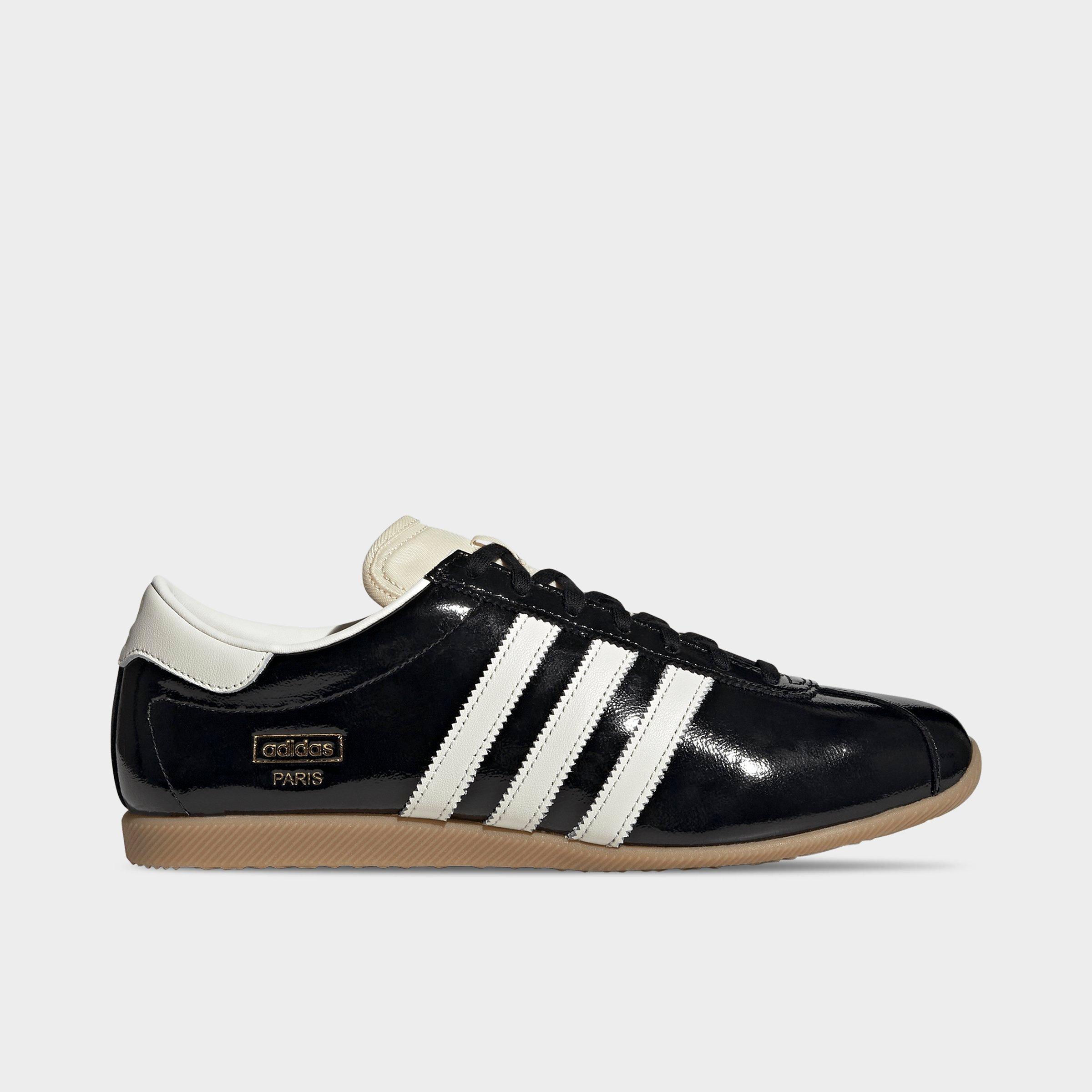 adidas Men's Originals Paris SE Patent Leather Casual Shoes in Core Black/Off White/Gum Size: 9.0