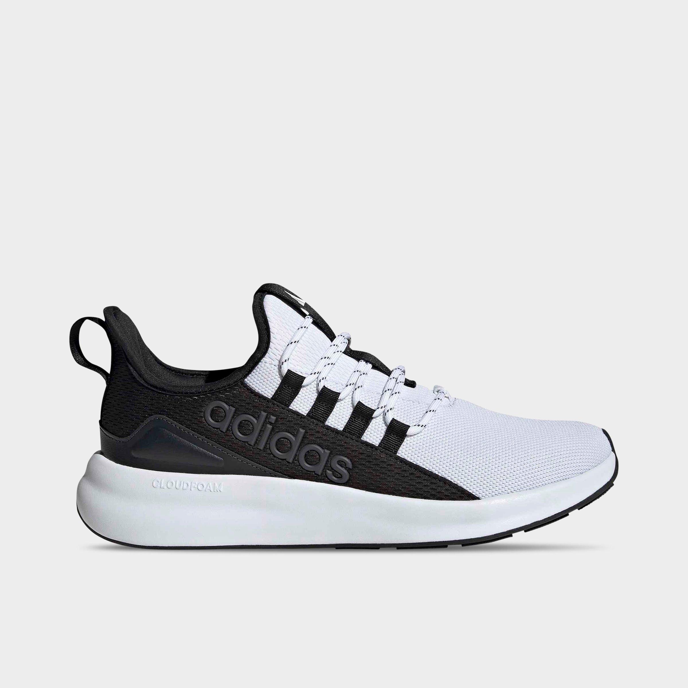 adidas Men's Lite Racer Adapt 8.0 Casual Shoes in Cloud White/Core Black/Carbon Size: 8.5