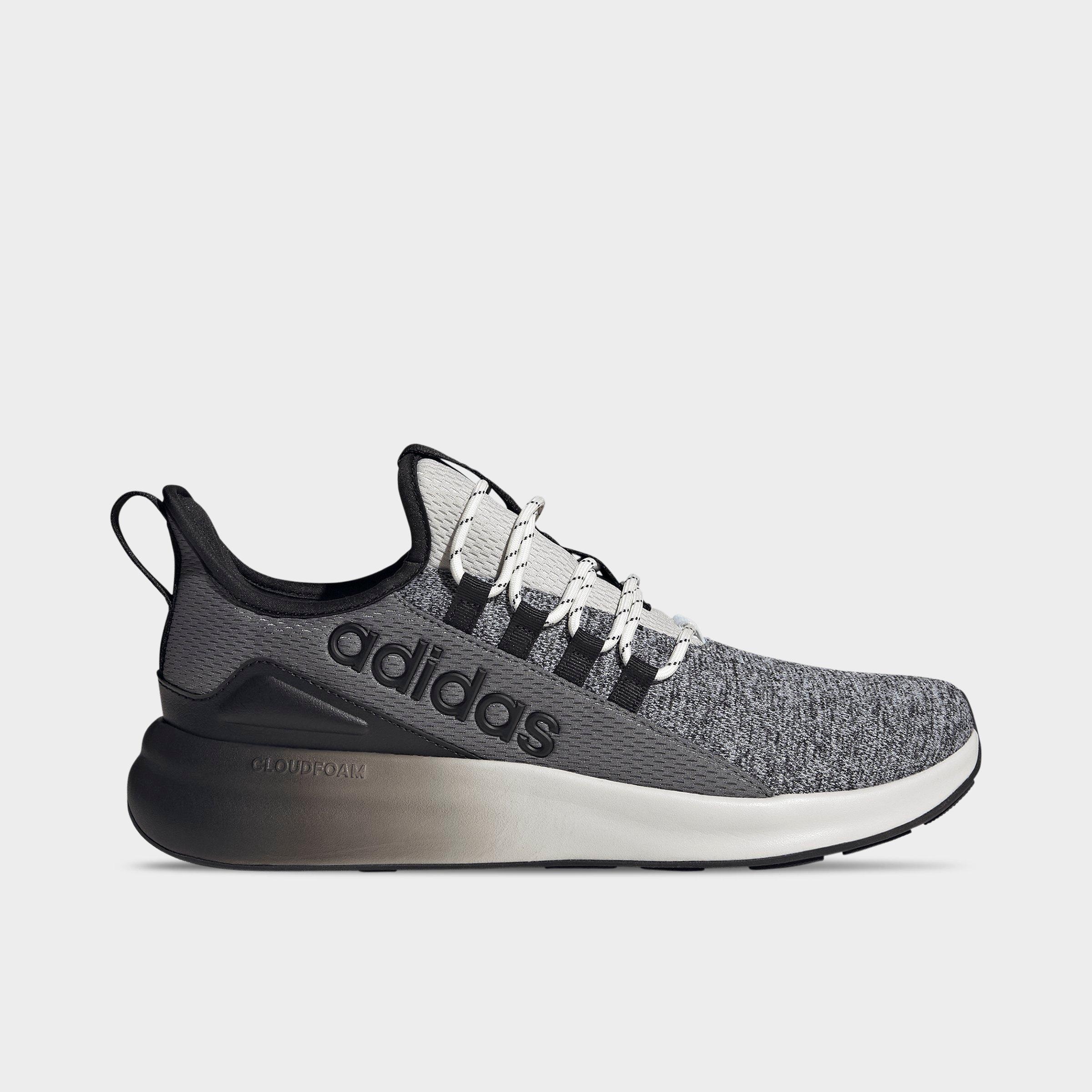 adidas Men's Lite Racer Adapt 8.0 Casual Shoes (Wide Width) in Grey/Grey/Core Black Size: 8.5