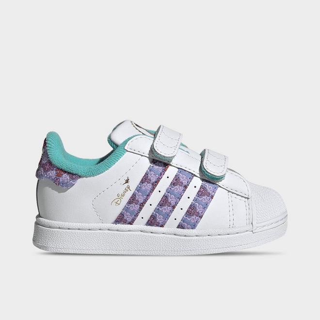 Girls' Infant and Toddler adidas Originals x Disney Princess Superstar II Comfort Closure Casual Shoes