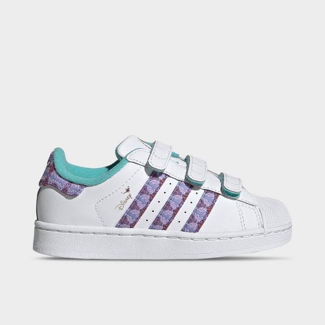 Girls' Little Kids' adidas Originals x Disney Princess Superstar II Comfort Closure Casual Shoes