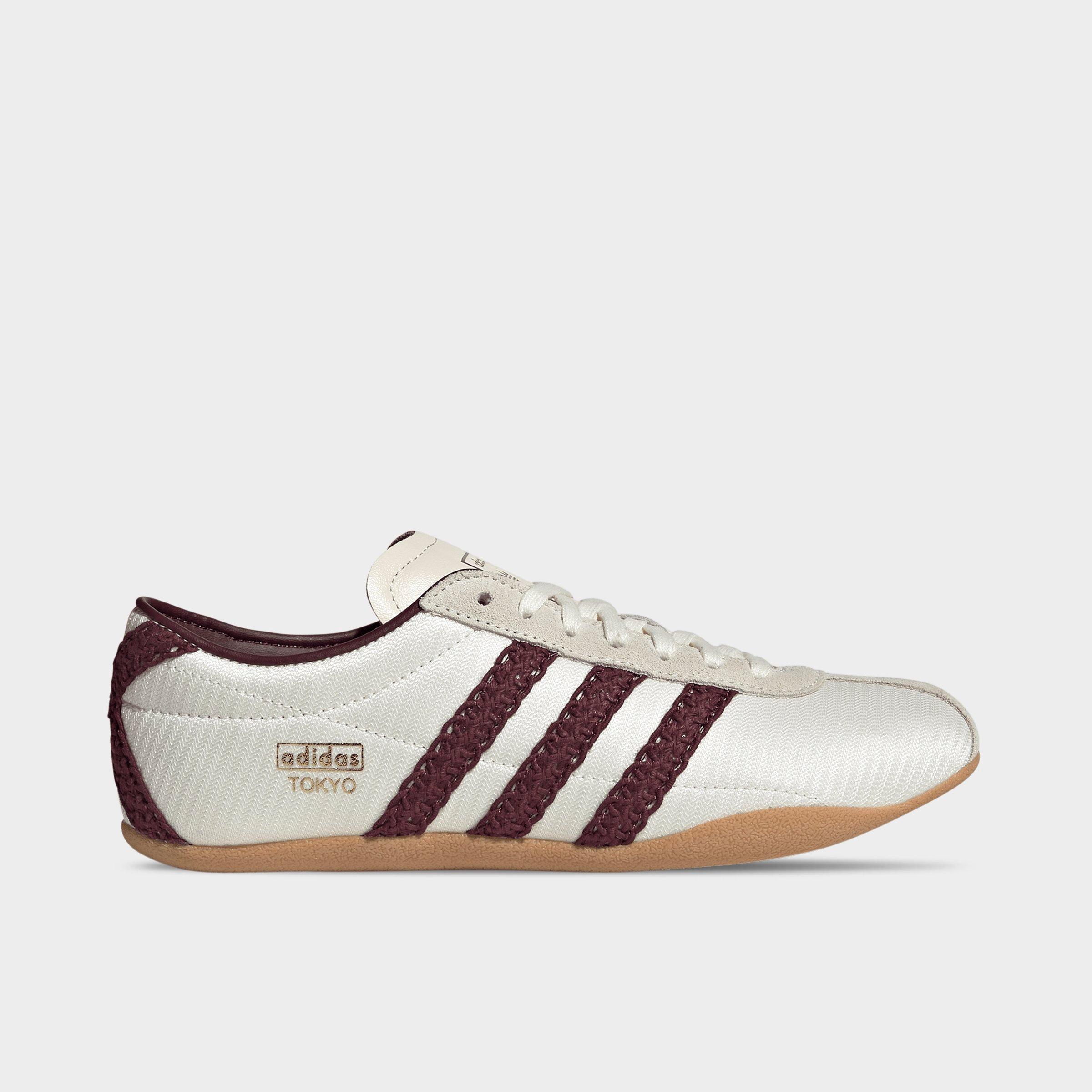 adidas Women's Originals Tokyo Casual Shoes in Off White/Maroon/Gum Size: 6.5