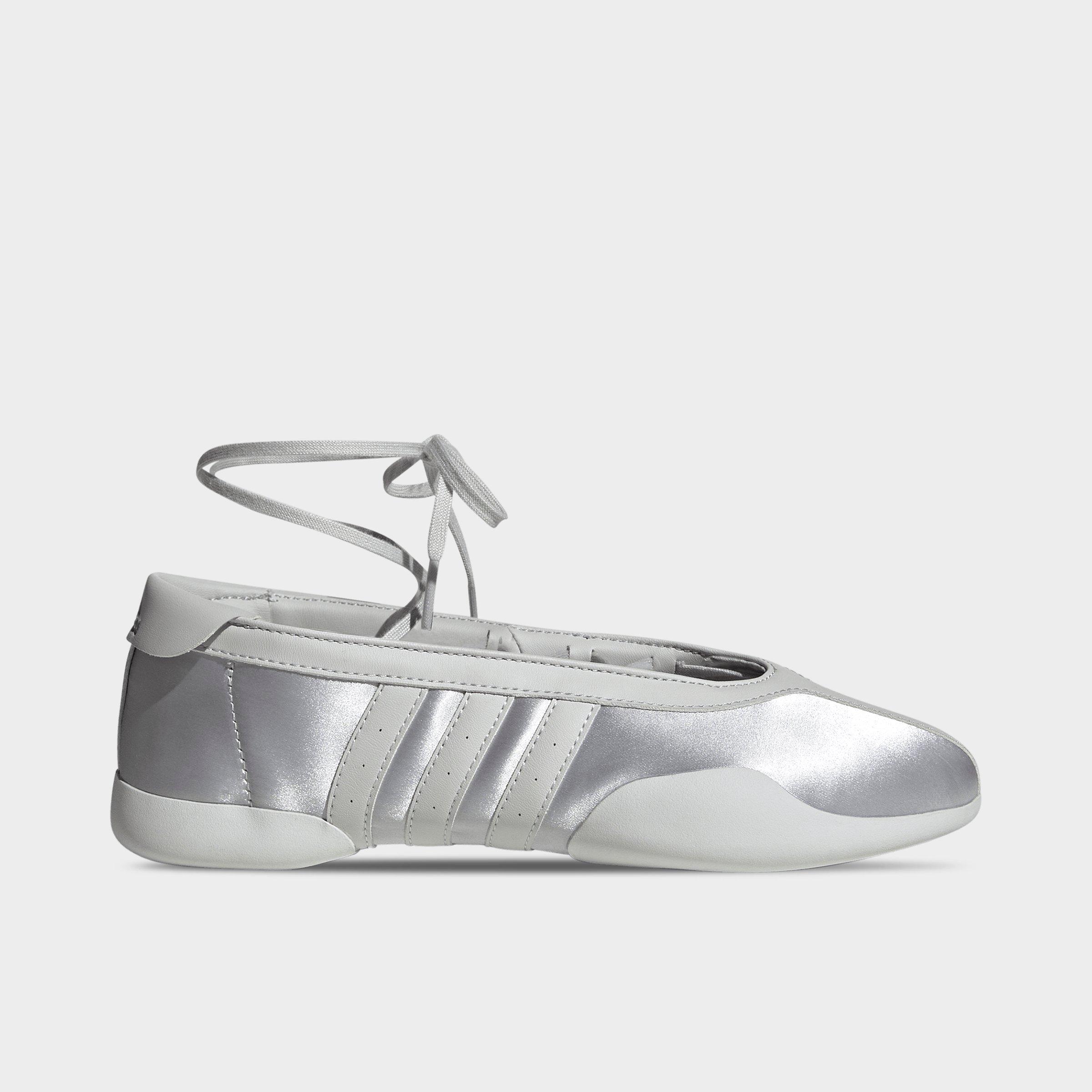 adidas Women's Originals Taekwondo Mei Ballet Casual Shoes in Silver Metallic/Grey One/Cloud White Size: 9.5