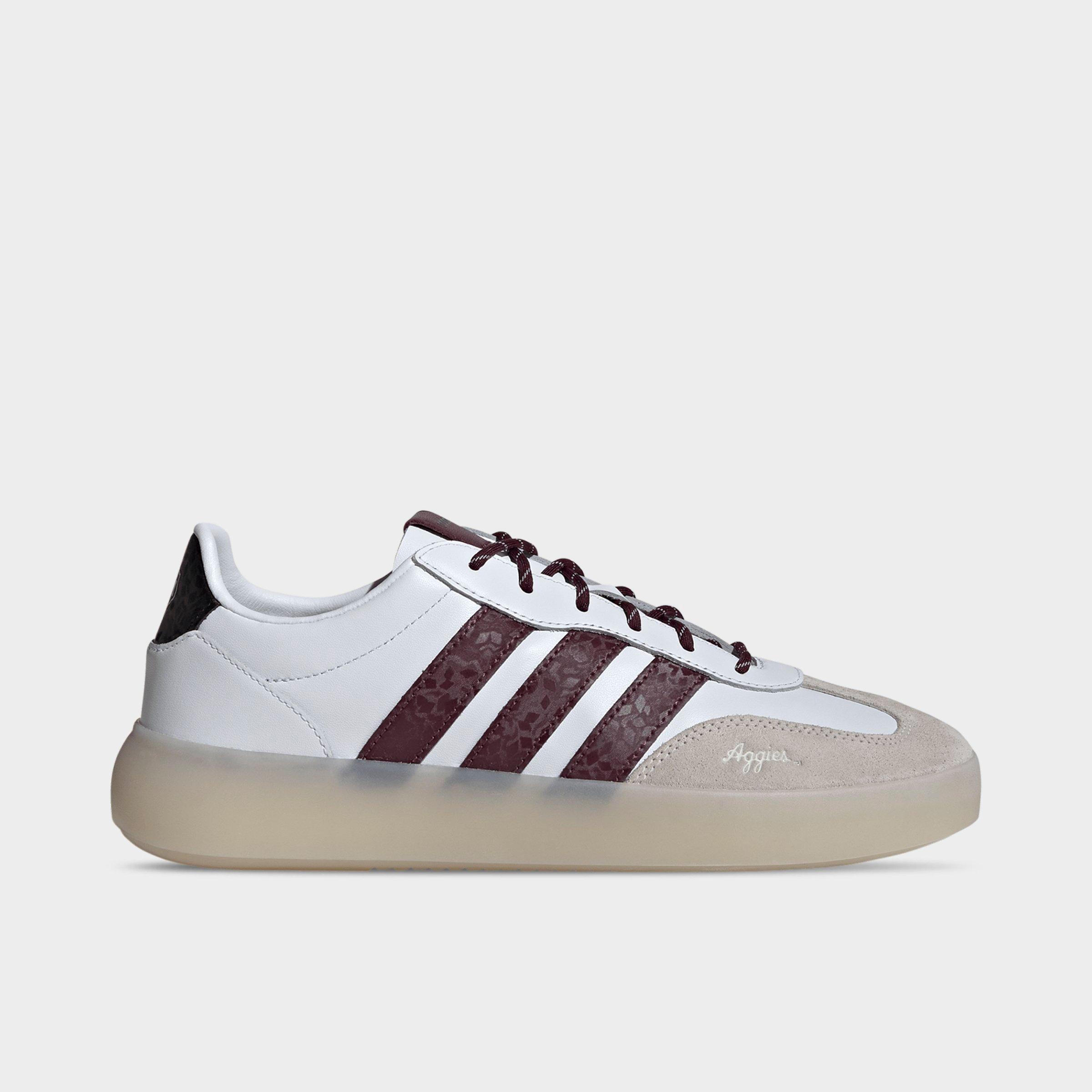 adidas Men's Barreda Decode Texas A & M Aggies Casual Shoes in Cloud White/Team Maroon/Black Size: 11.0