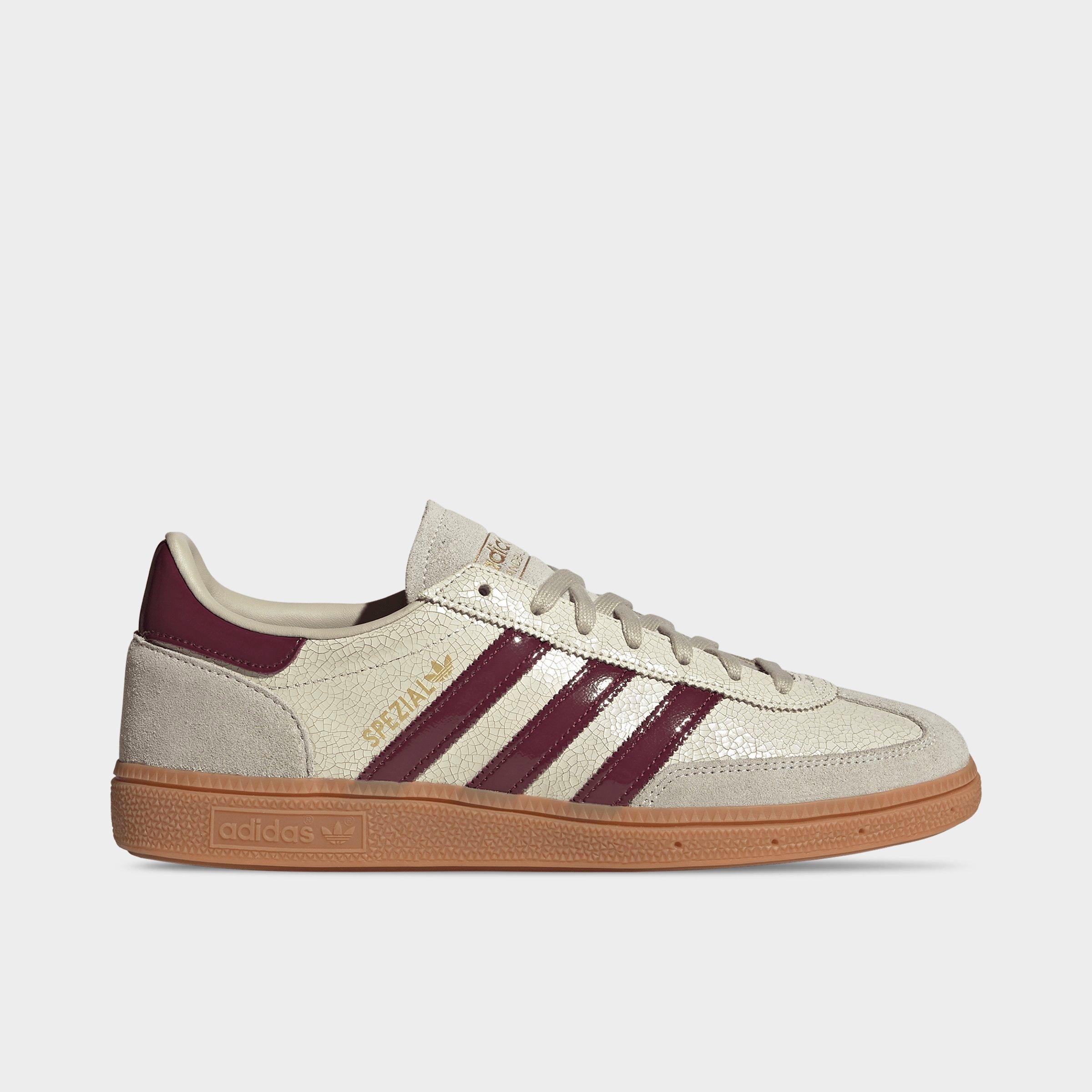 adidas Men's Originals Handball Spezial Casual Shoes in Off White/Shadow Red/Gum Size: 8.5