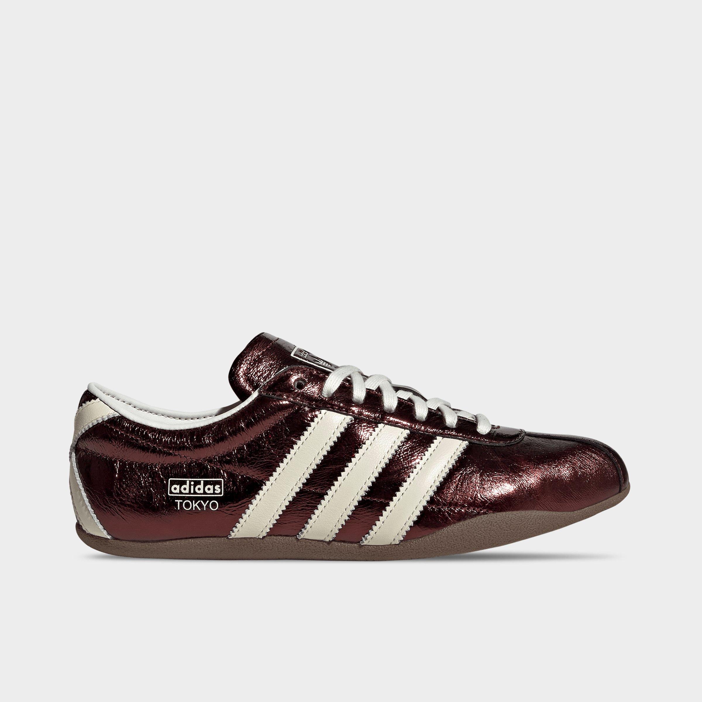 adidas Women's Originals Tokyo Metallic Casual Shoes in Maroon/Off White/Gum Size: 11.0