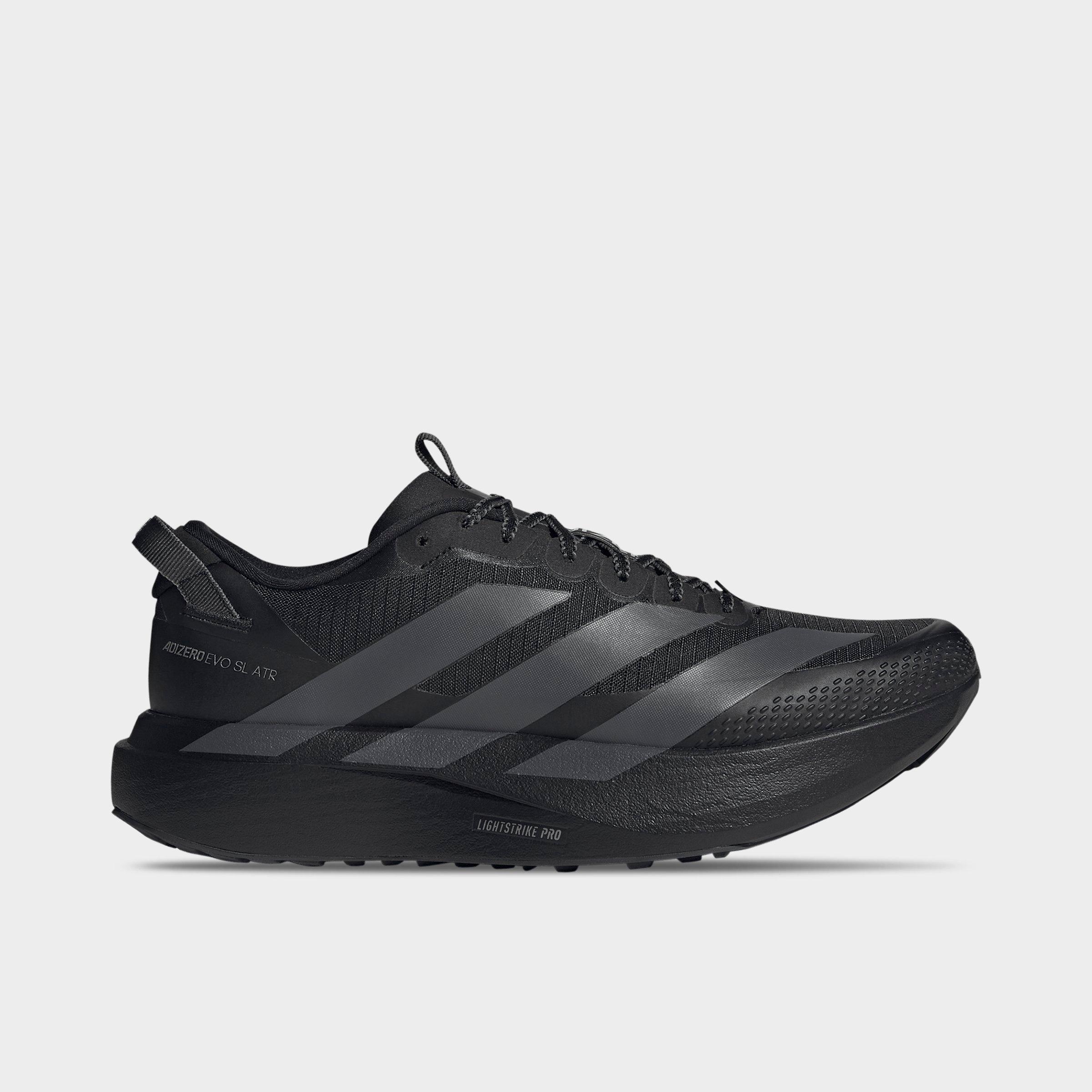 adidas Men's Adizero EVO SL ATR Trail Running Shoes in Core Black/Grey/Silver Metallic Size: 7.5