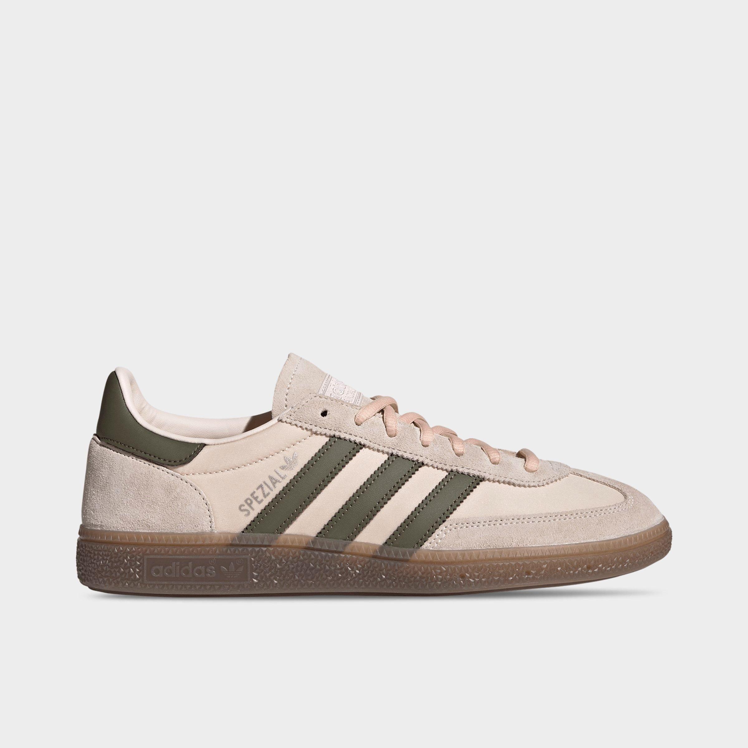 adidas Men's Originals Handball Spezial Casual Shoes in Wonder Quartz/Olive Strata/Gum Size: 7.5