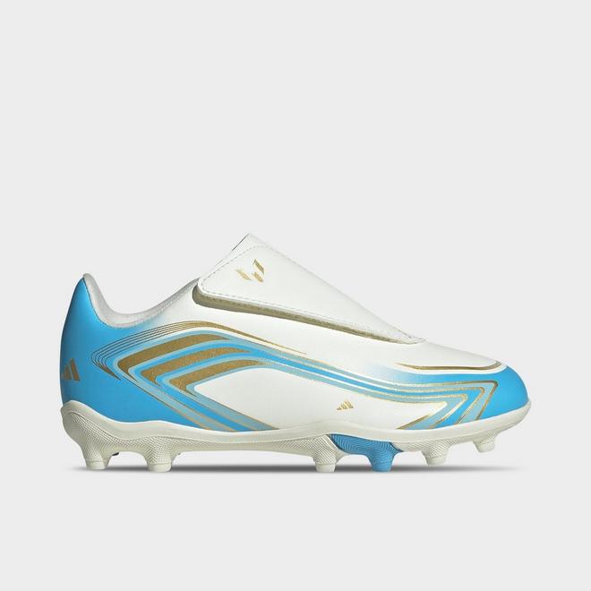 Big Kids' adidas F50 Messi Club Hook-and-Loop Firm Ground and Multi Ground Soccer Cleats