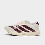adidas Women's Adizero Evo SL SE Running Shoes in Off White/Shadow Red/Pink Spark | Size: 8.5