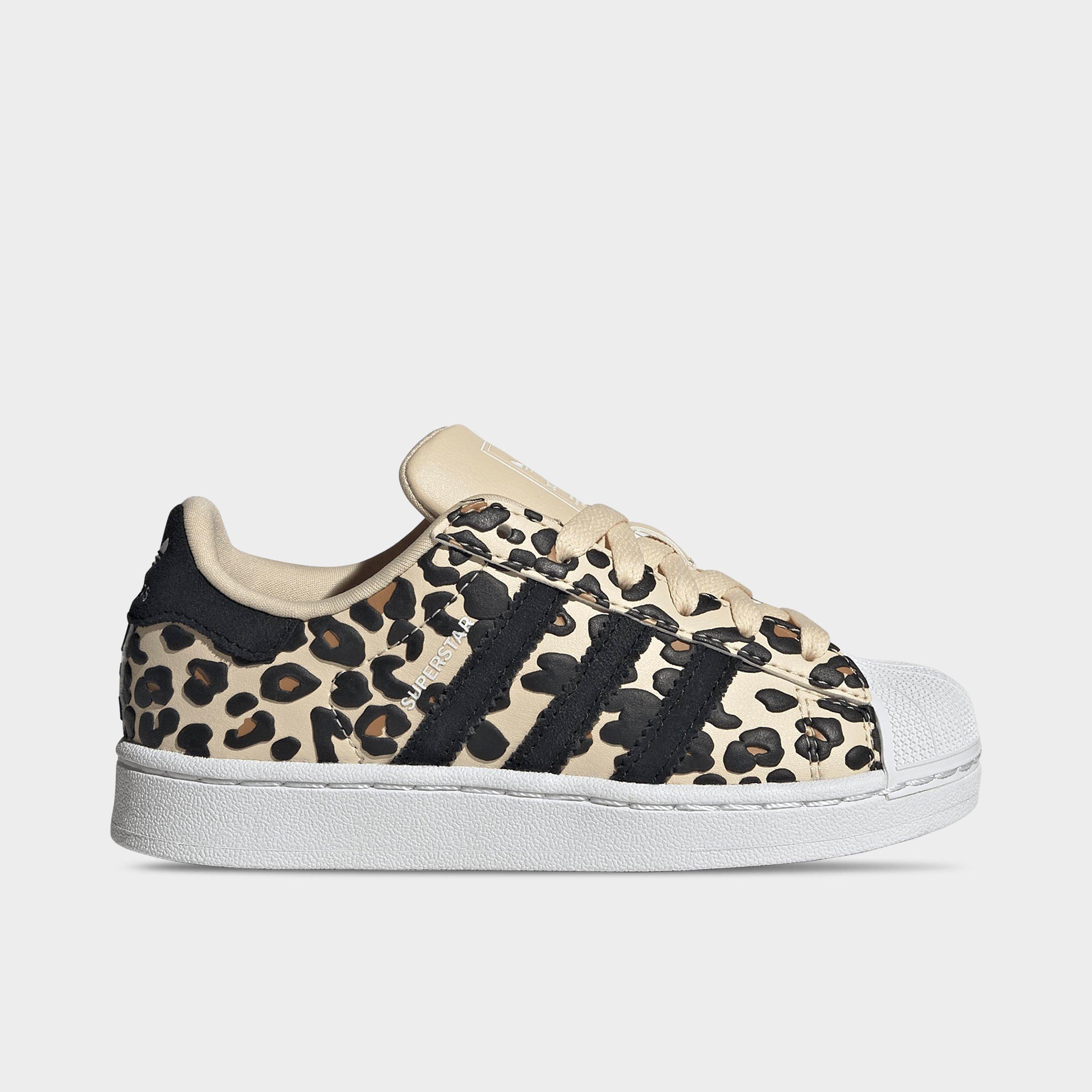 adidas Little Kids Originals Superstar II Casual Shoes in Sand Strata/Core Black/White Size: 10.5