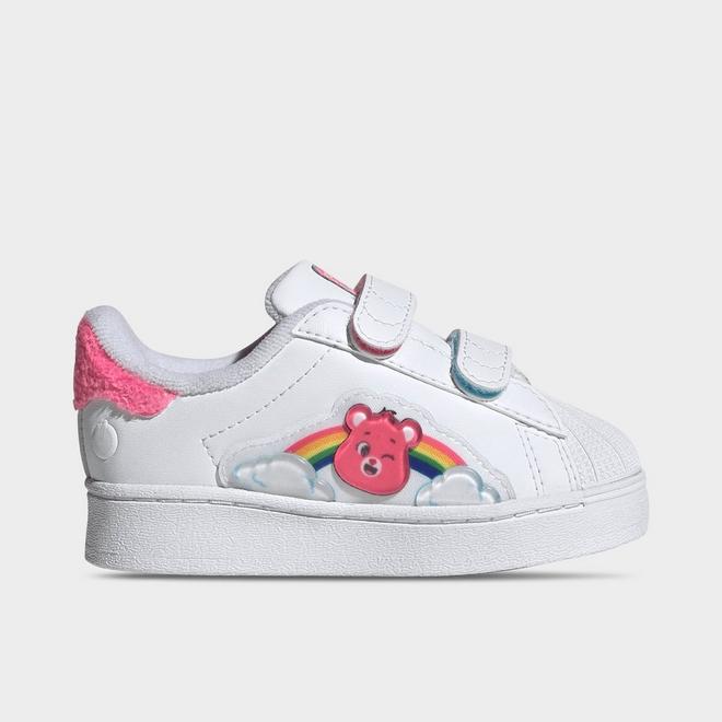 Girls' Toddler adidas Originals x Care Bears Superstar LED Lights Comfort Closure Casual Shoes