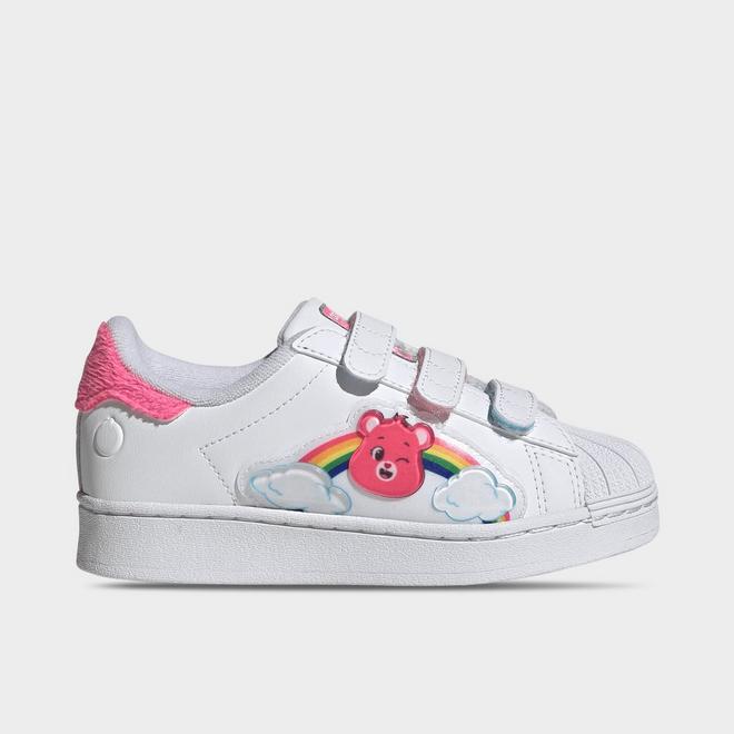 Girls' Little Kids' adidas Originals x Care Bears Superstar LED Lights Comfort Closure Casual Shoes