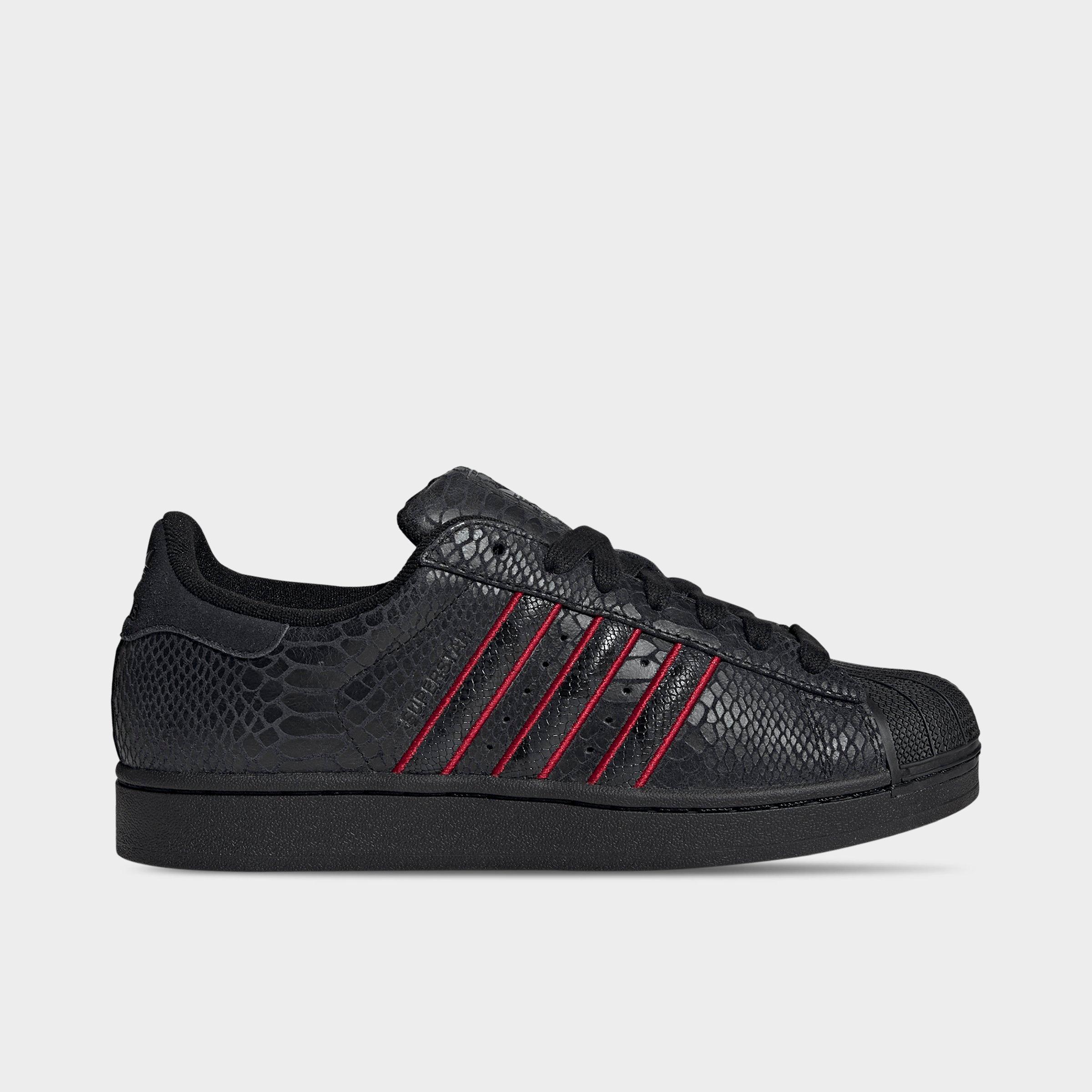 adidas Men's Originals Superstar II SE Snake Casual Shoes in Core Black/Team Victory Red/Utility Black Size: 9.0