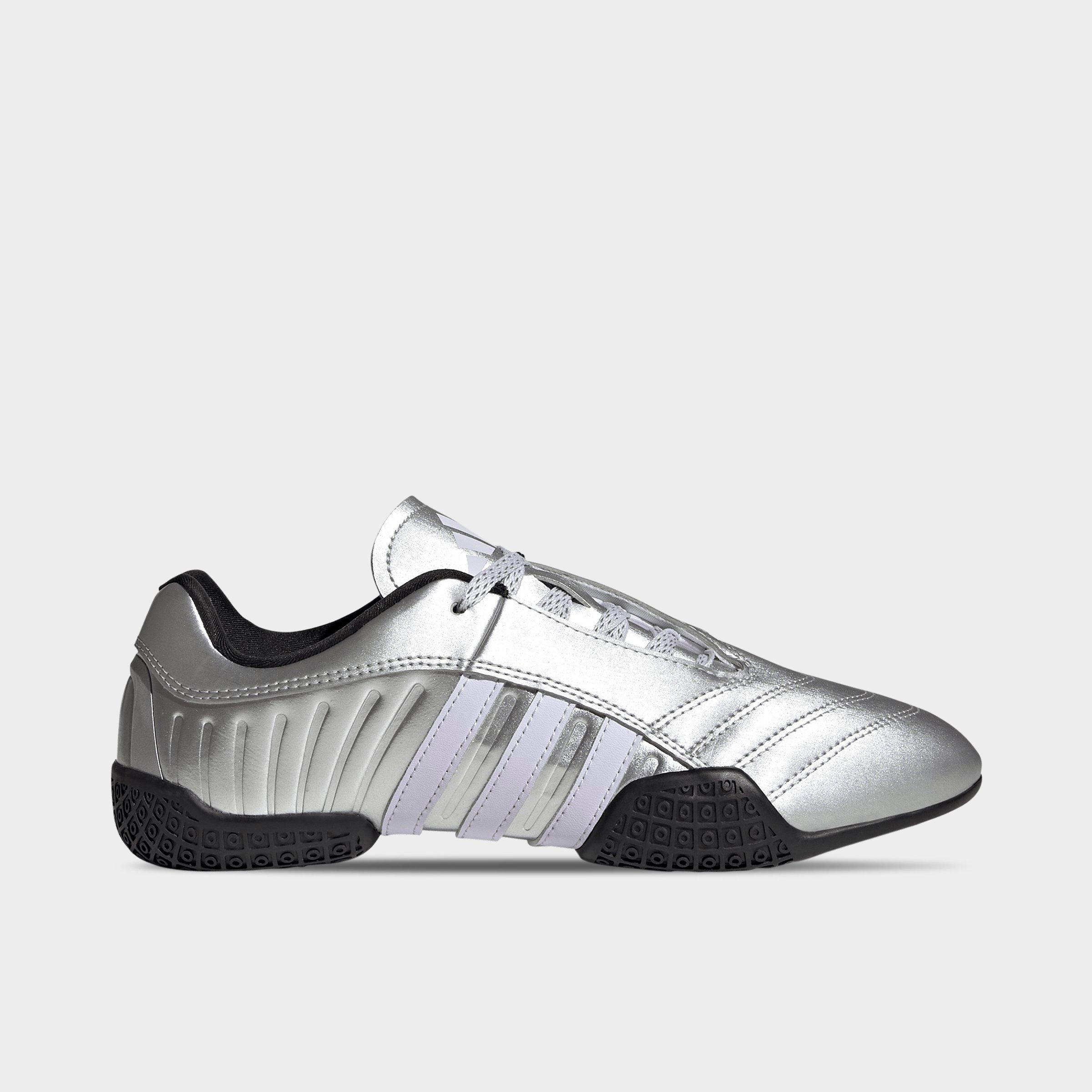 adidas Women's Originals Taekwondo Mei Elite Casual Shoes in Silver Metallic/Frozen Purple/Core Black Size: 5.0