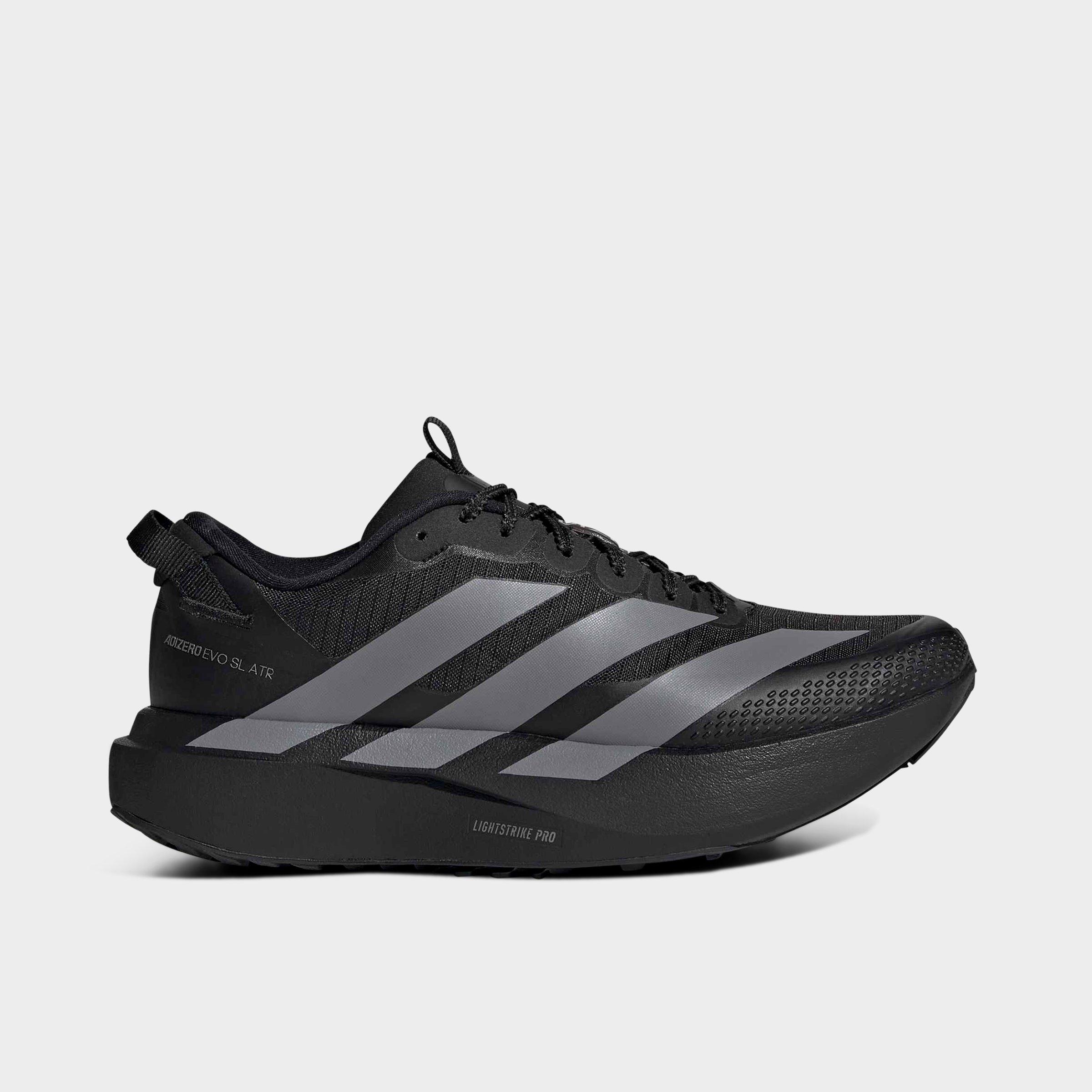 adidas Women's Adizero EVO SL ATR Trail Running Shoes in Core Black/Grey Three/Iron Metallic Size: 8.0