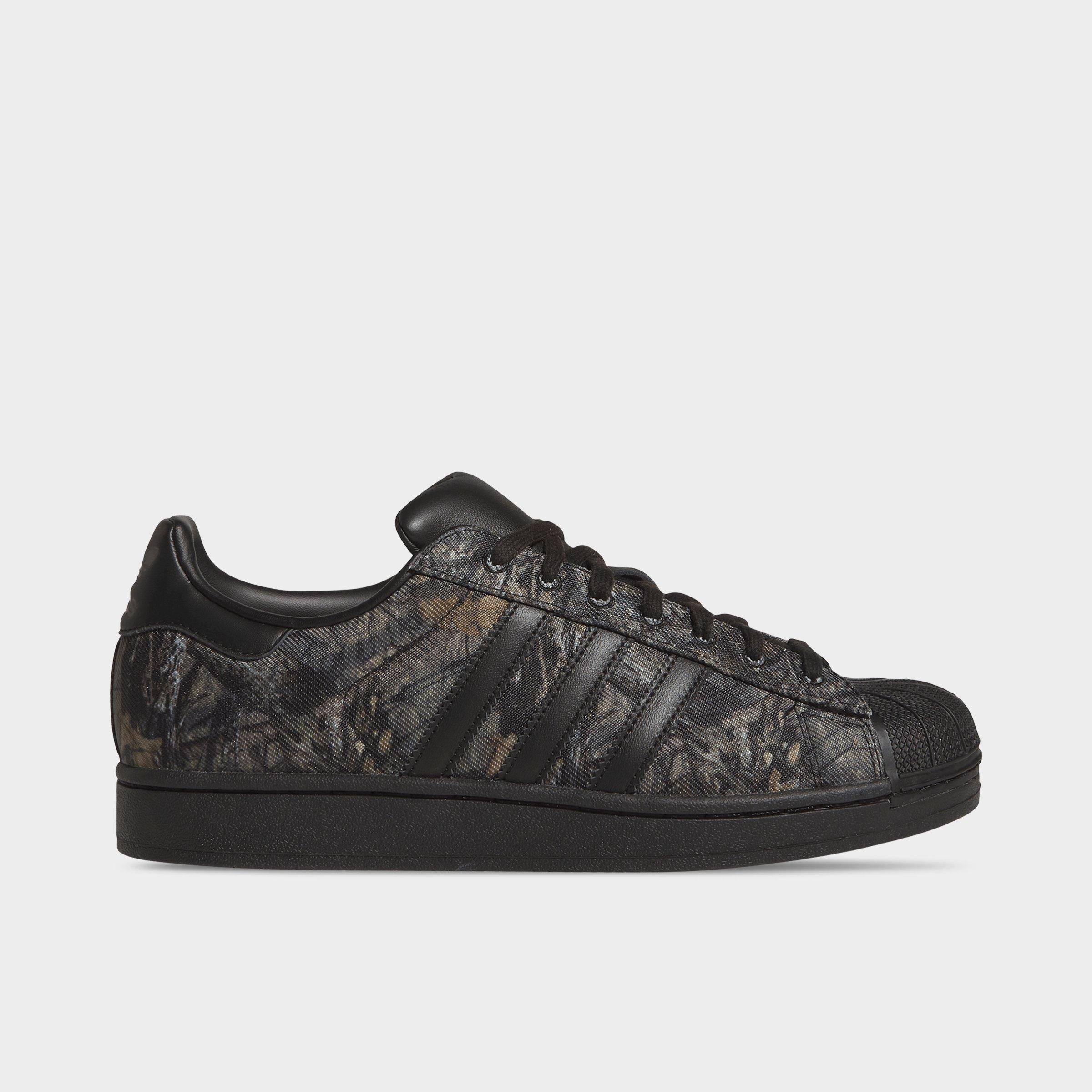 adidas Men's Originals Superstar II Mossy Oak Casual Shoes in Core Black/Khaki/Gum Size: 14.0
