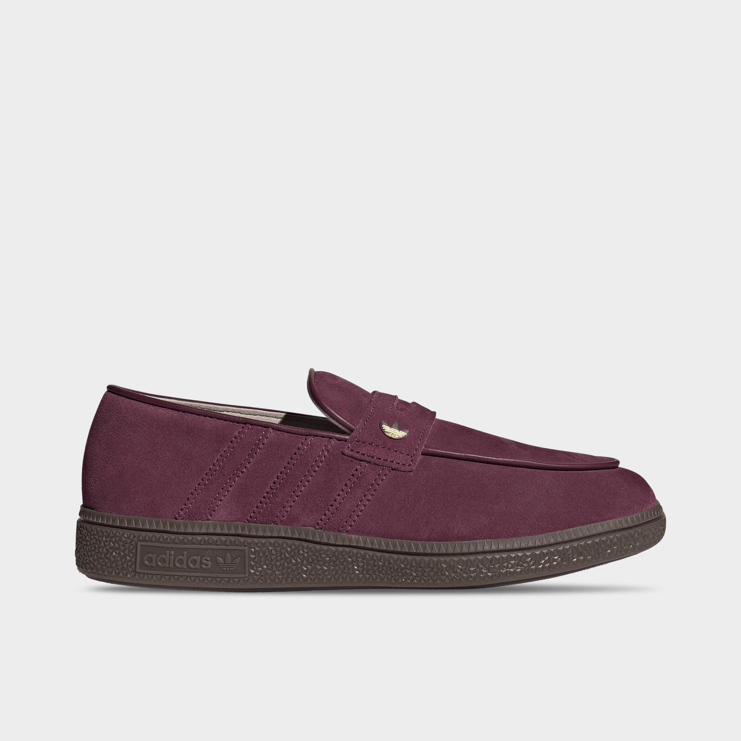 adidas Women's Originals Handball Spezial Loafer Casual Shoes in Maroon/Maroon/Gum Size: 10.0
