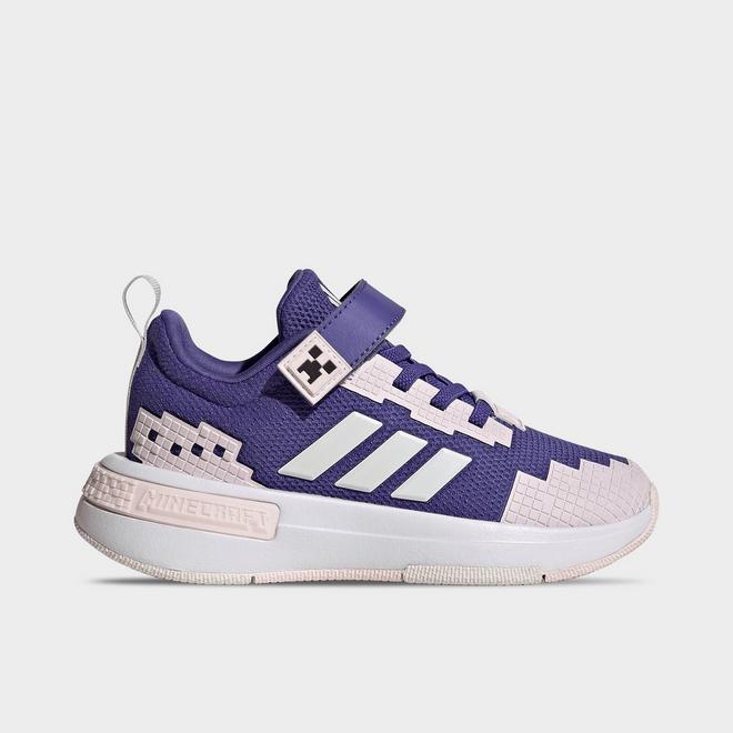 Girls' Little Kids' adidas x Minecraft Pro Hook-And-Loop Stretch Lace Casual Shoes