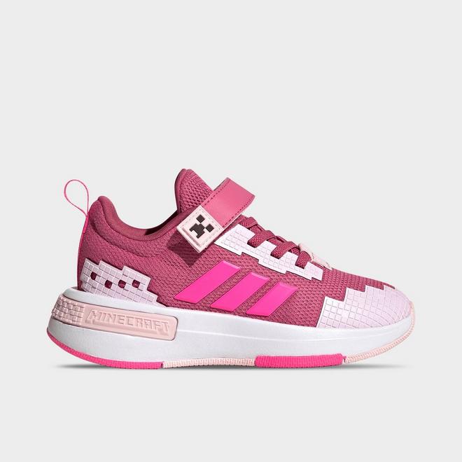 Girls' Little Kids' adidas x Minecraft Pro Hook-And-Loop Stretch Lace Casual Shoes