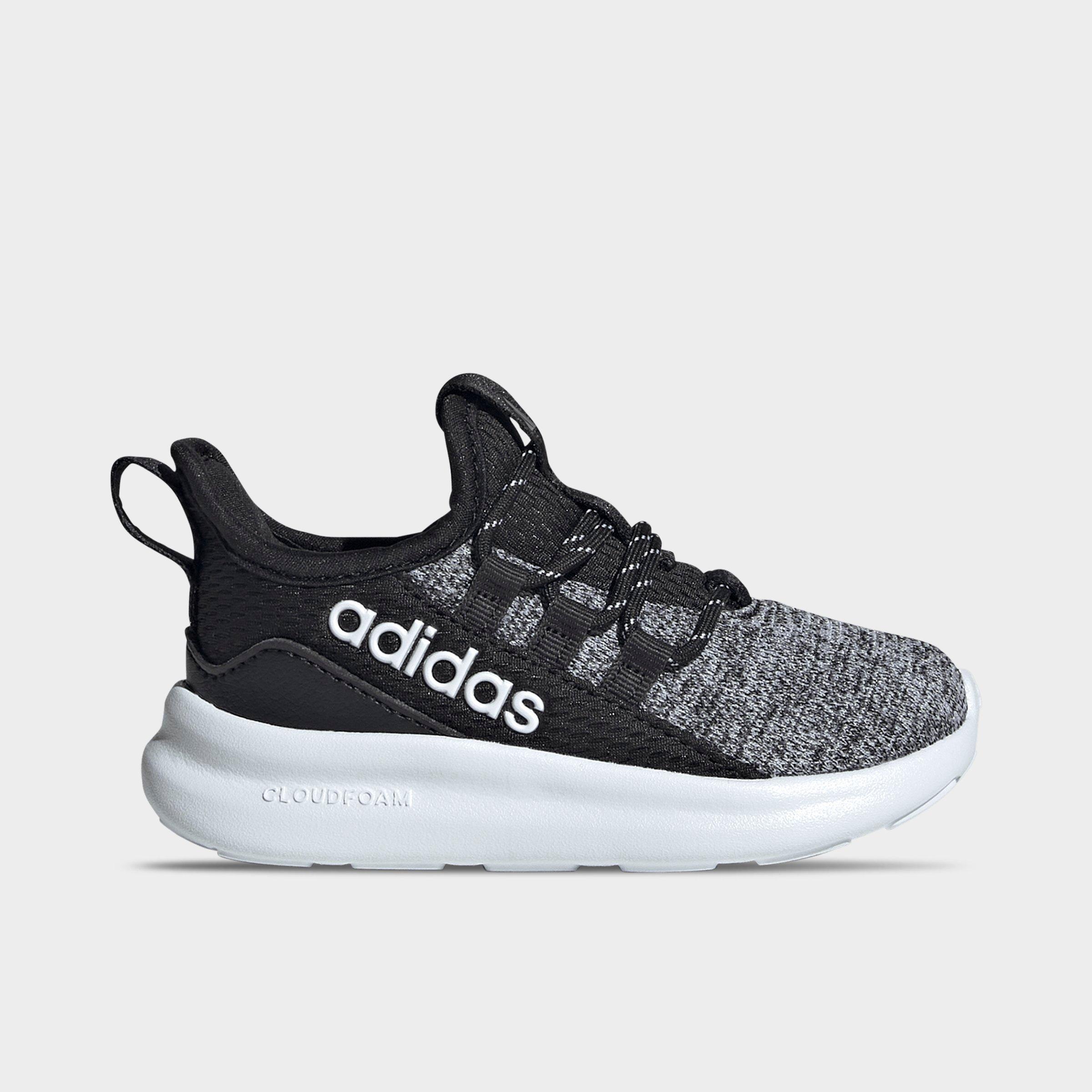 adidas Kids Toddler Lite Racer Adapt 8.0 Stretch Lace Casual Shoes in Core Black/Footwear White Size: 5.0