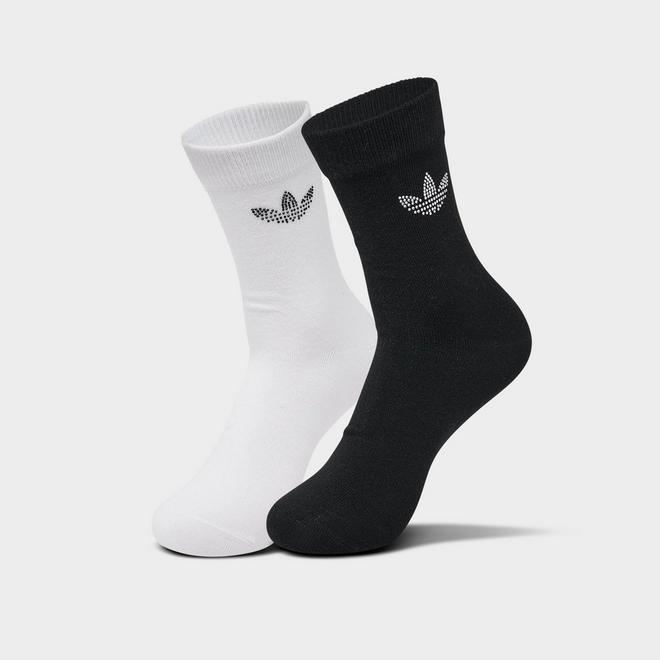 adidas Originals Unisex Rhinestone High Quarter Socks (2-Pack)