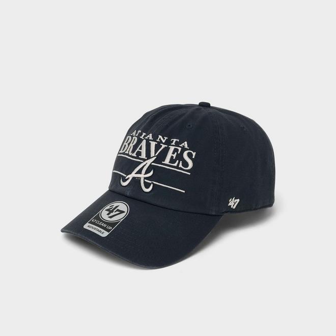 '47 Atlanta Braves MLB Team Name & Logo Clean Up Strapback Hat
